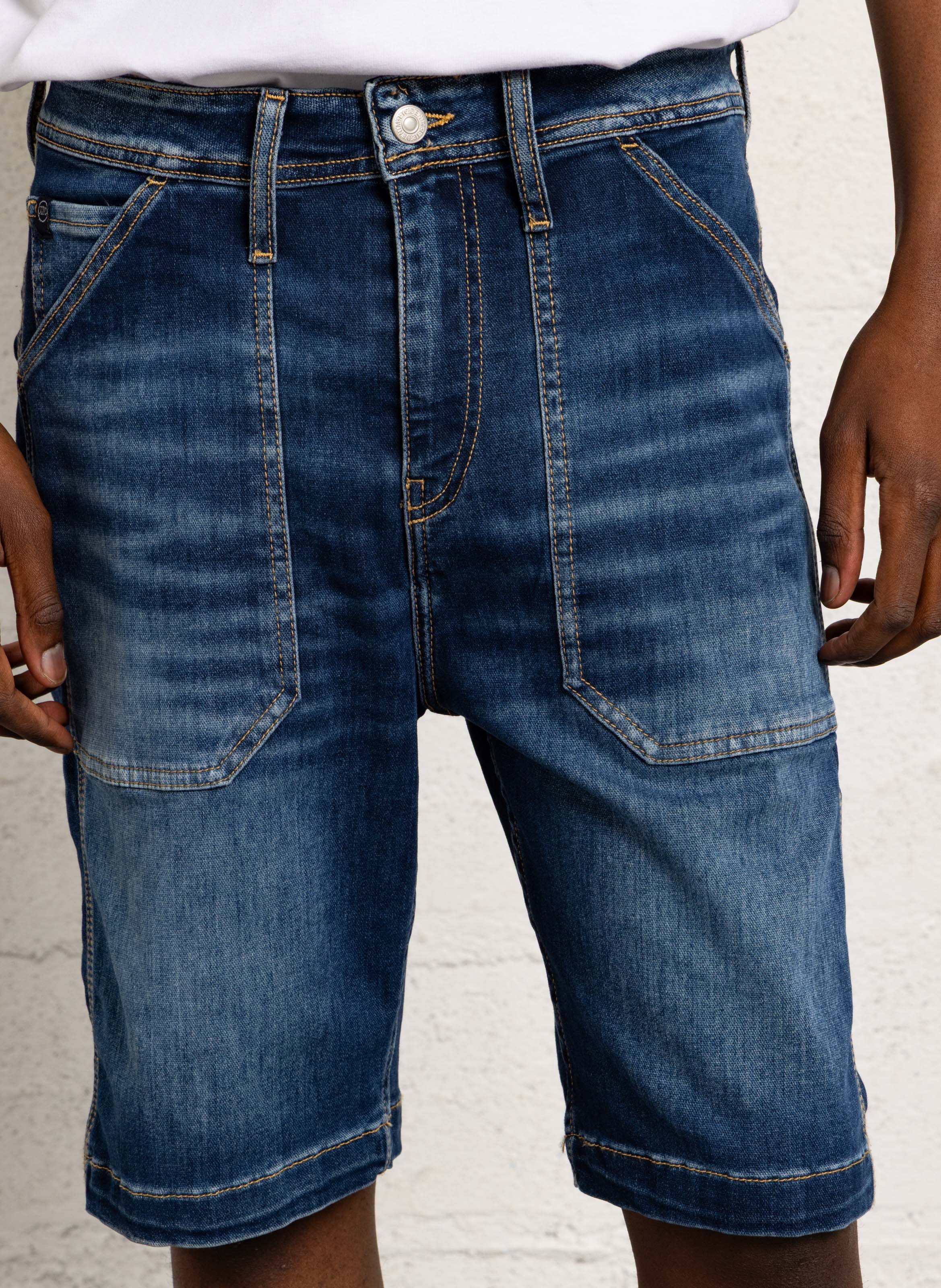 Short en denim LE TEMPS DES CERISES Bleu