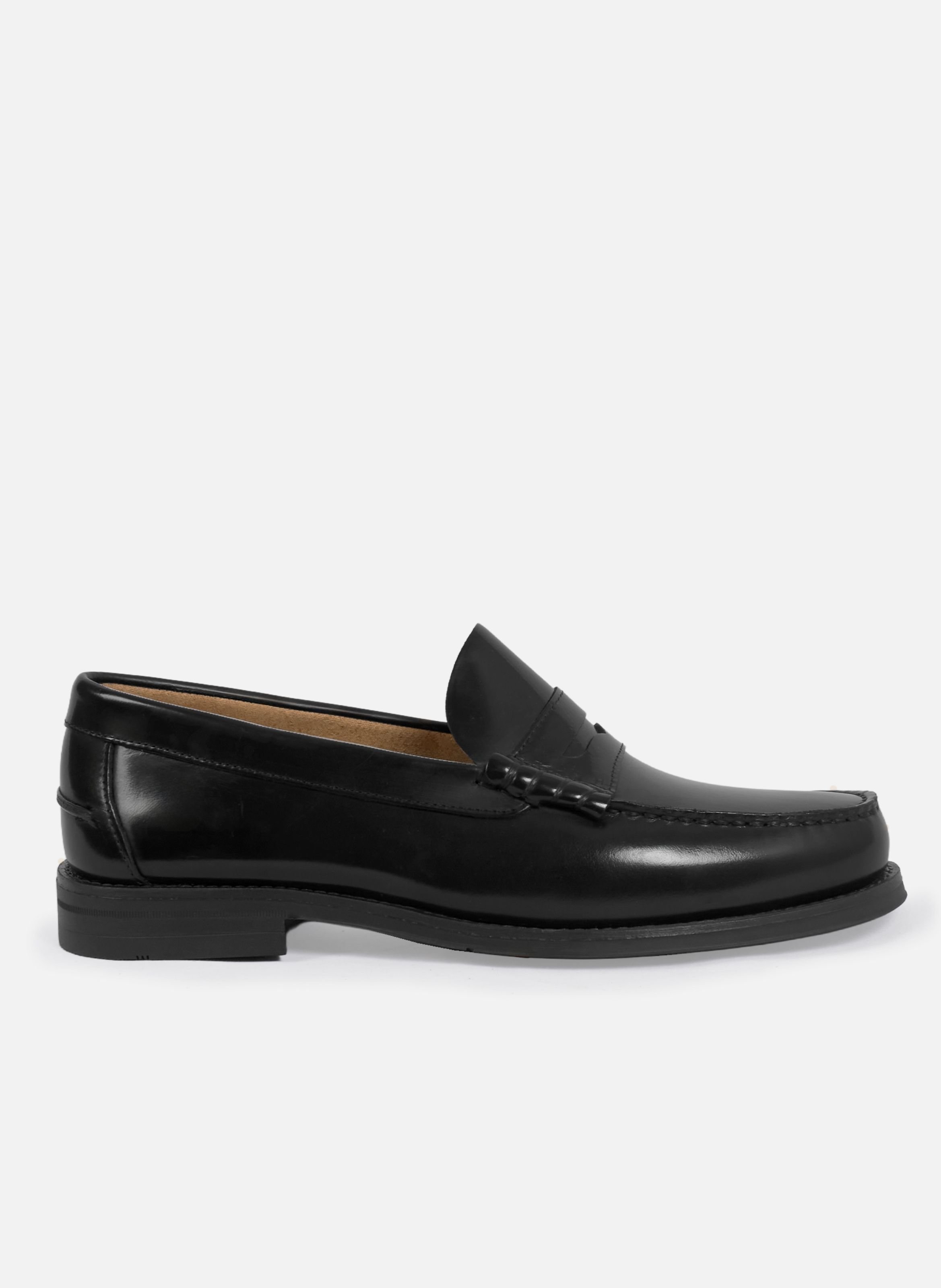 Mocassins gustave cuir vernis JULES & JENN Black