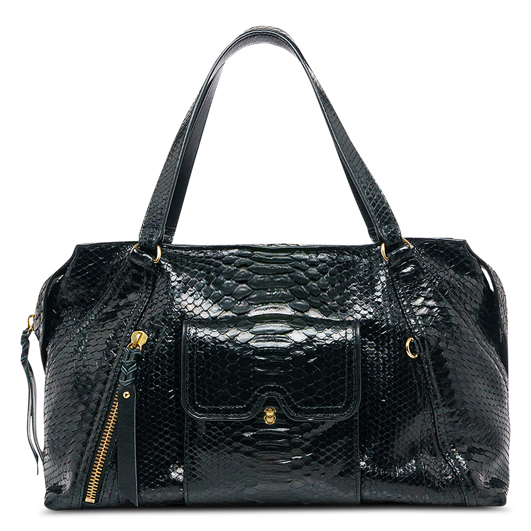 Lederhandtasche CLARIS VIROT Schwarz