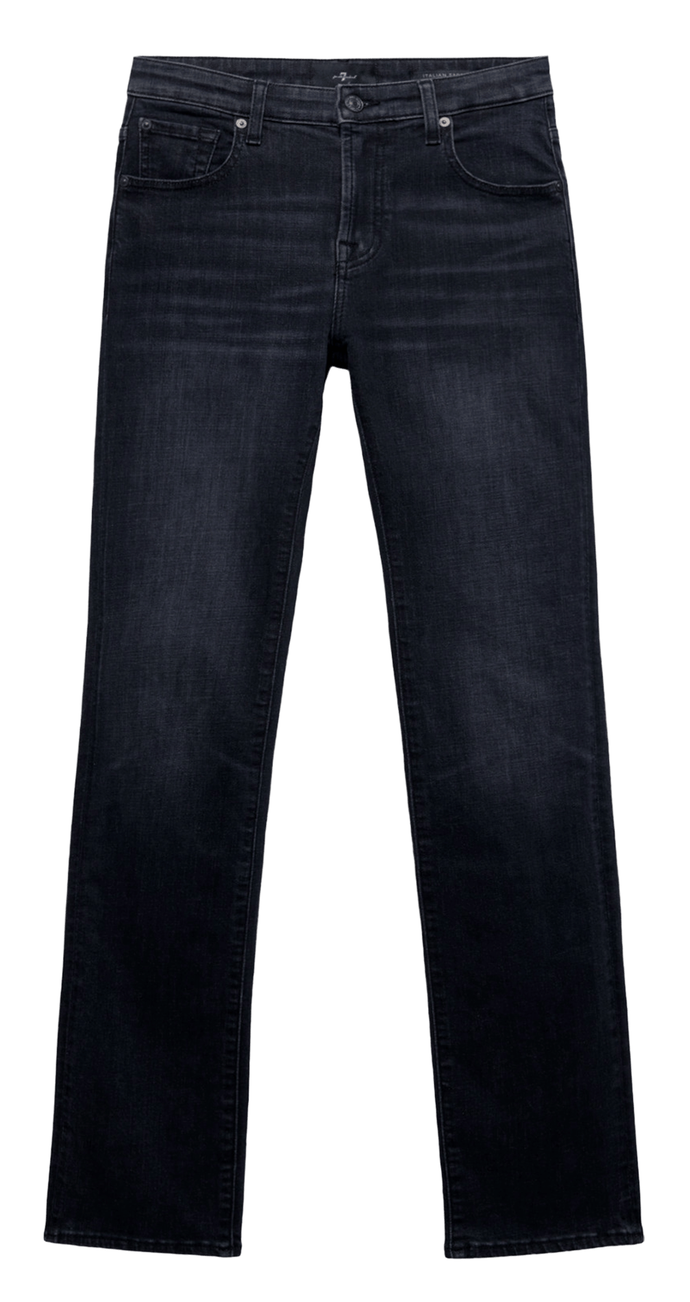 Jean slim en coton mélangé 7 FOR ALL MANKIND Noir