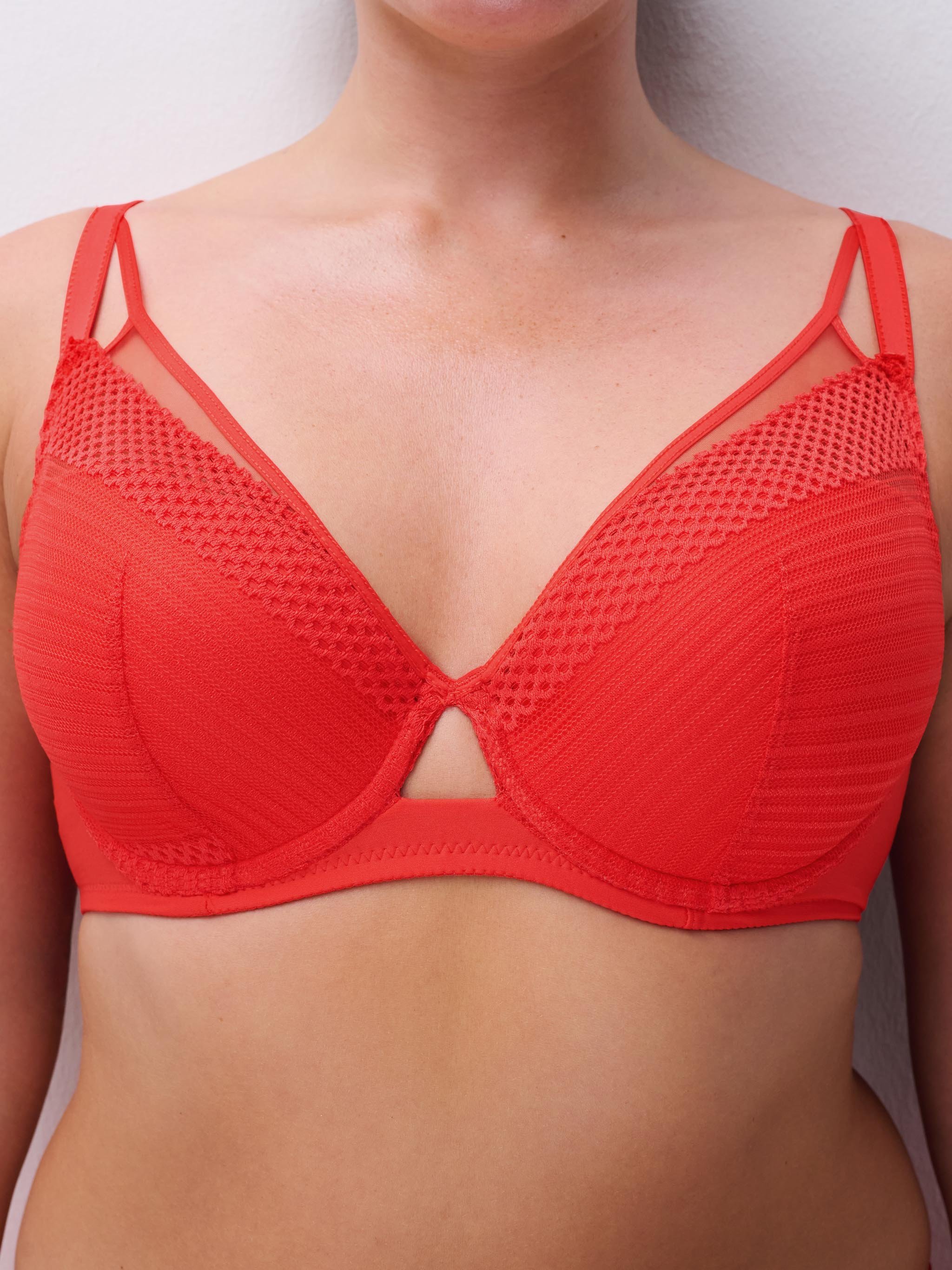 Plunge cup bra CHANTELLE PULP Red