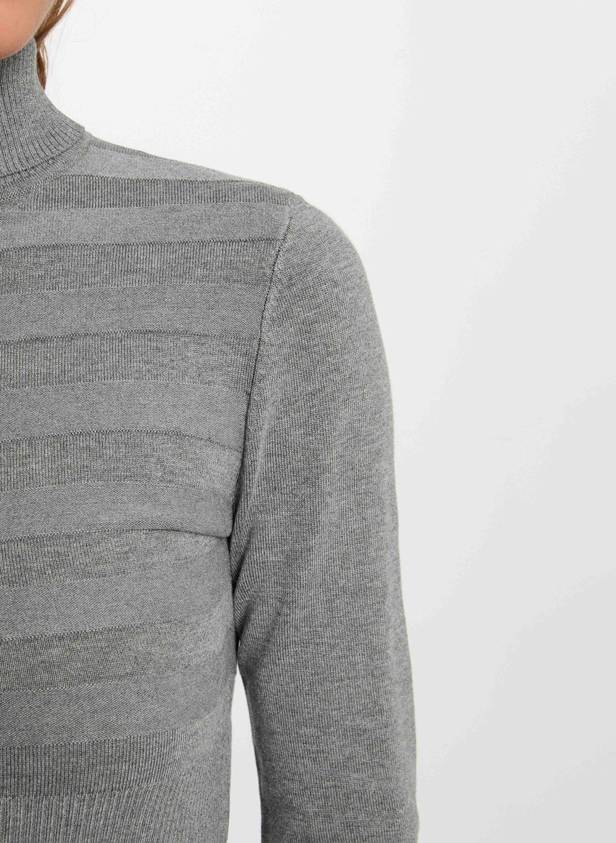 Turtleneck sweater | Grey MORGAN Women