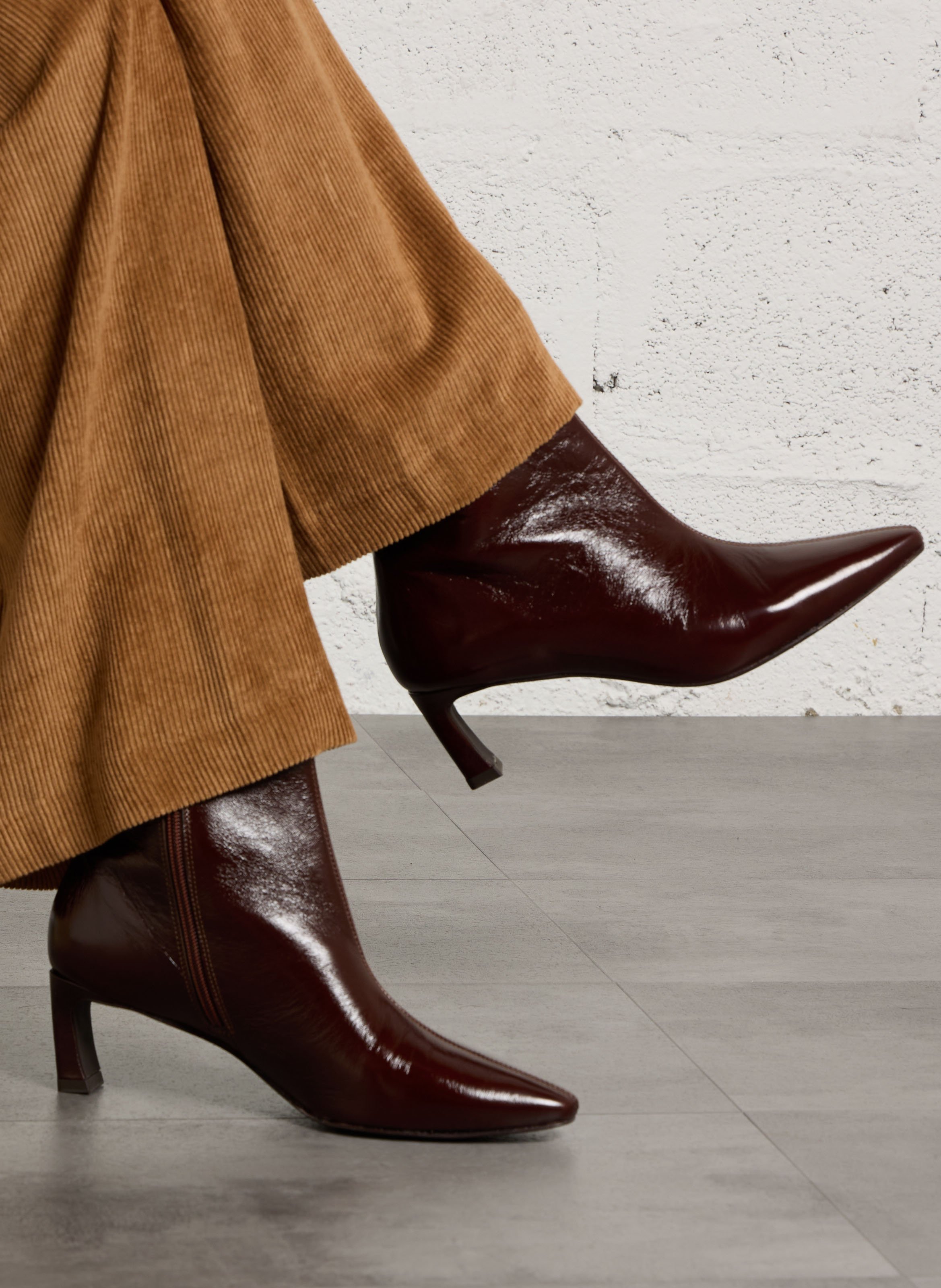 Leather mid-calf boots BOCAGE