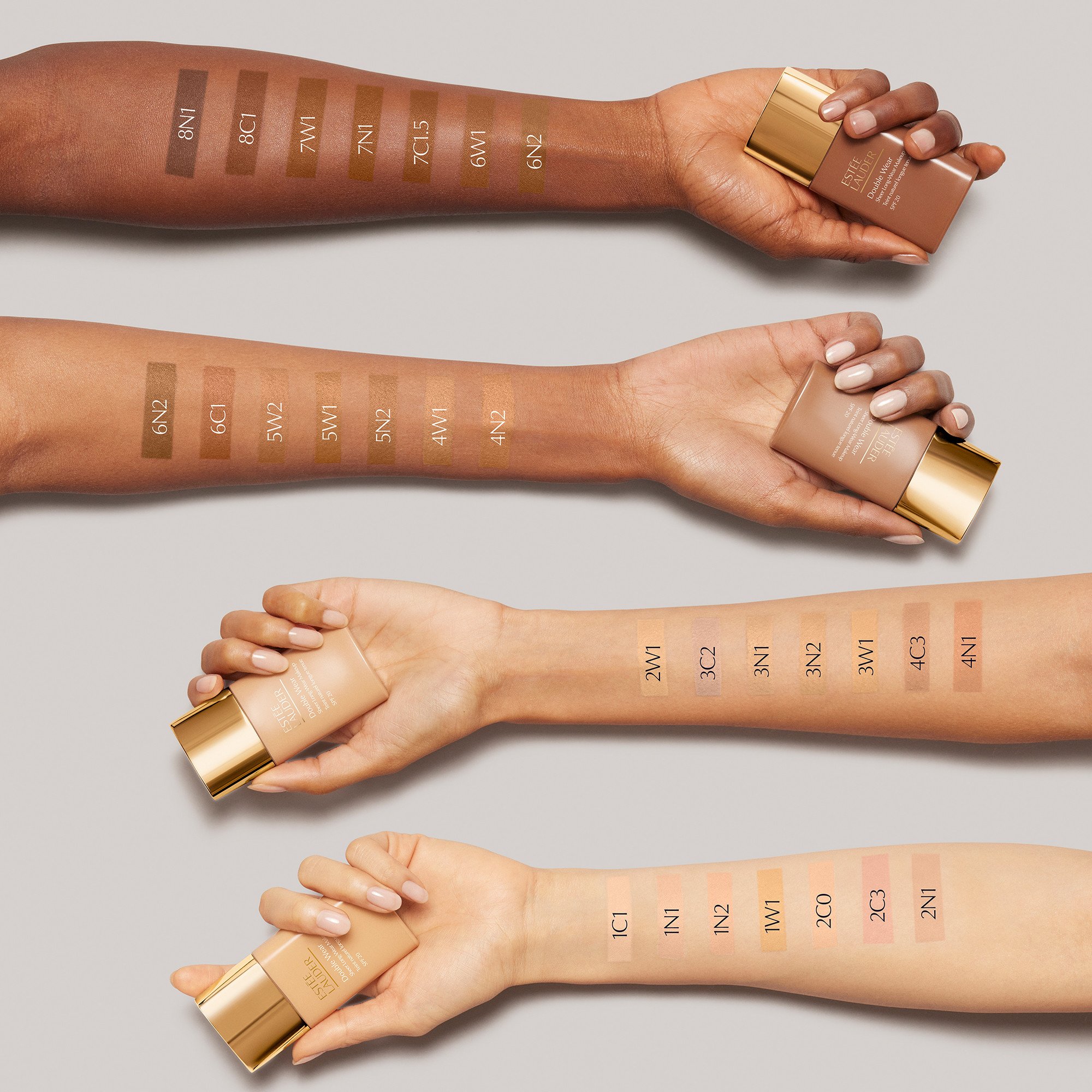DOUBLE WEAR - Langanhaltende Foundation für natürlich matten Teint, LSF 20 ESTEE LAUDER 6c1 rich cocoa