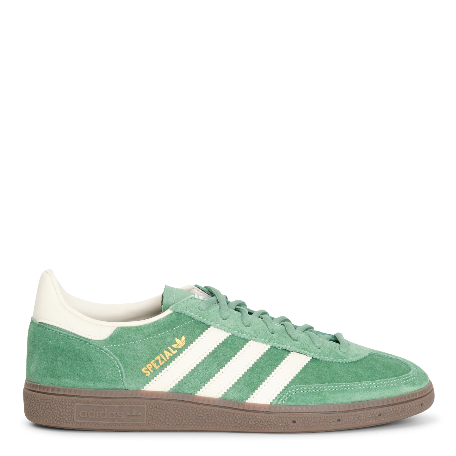 Low-top lace-up leather trainers ADIDAS Green