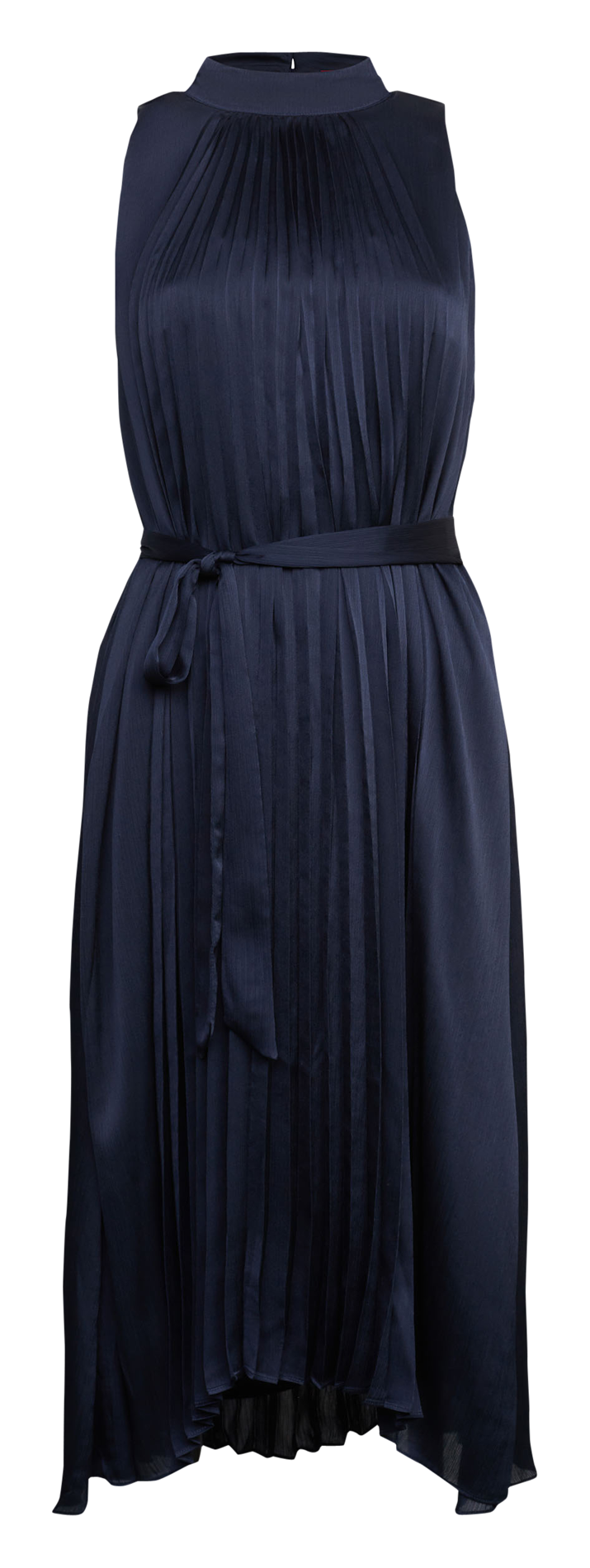 Pleated satin midi dress ESPRIT Blue
