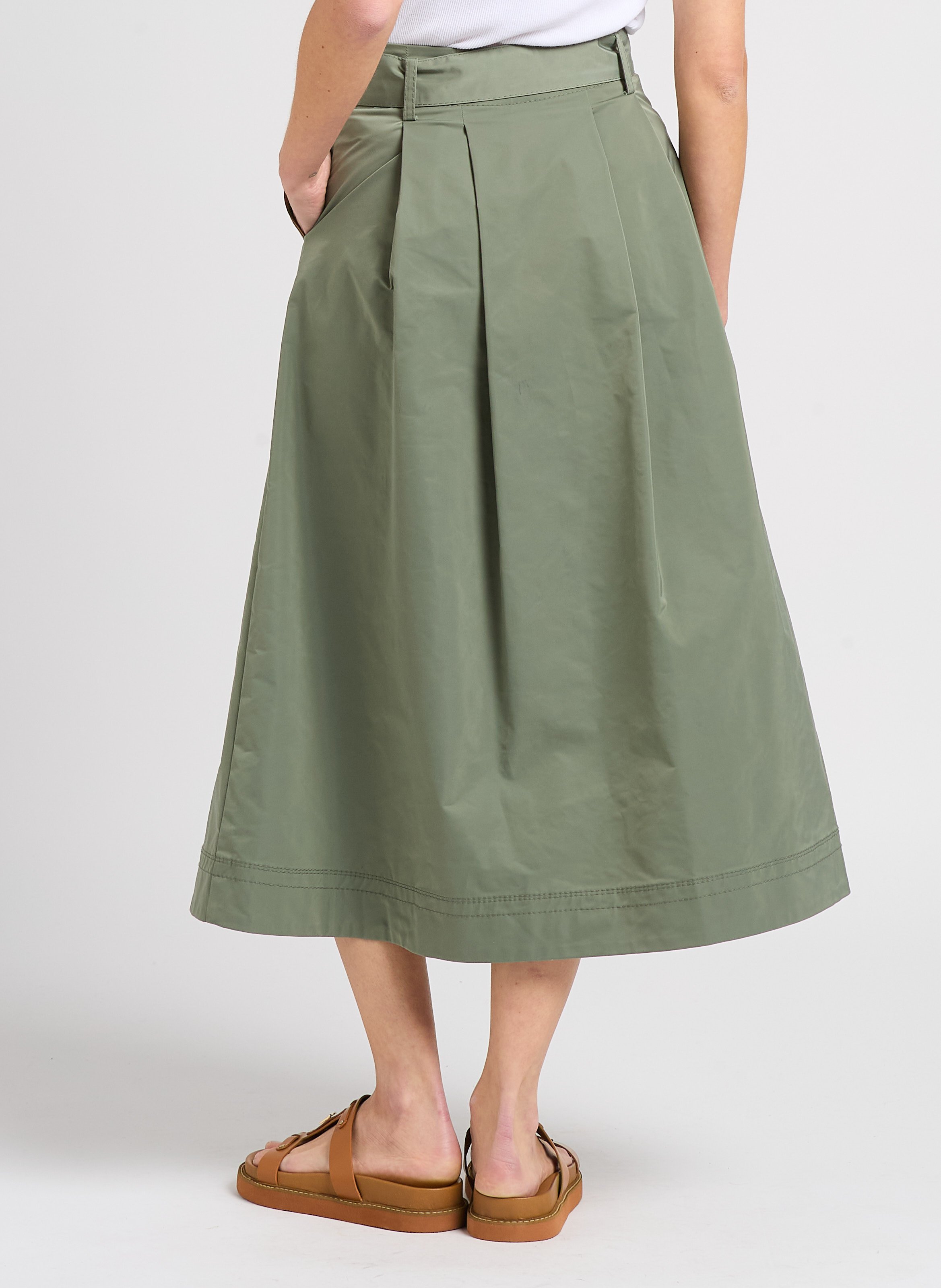 Jupe midi effet trench  MAX&amp;Co. Kaki