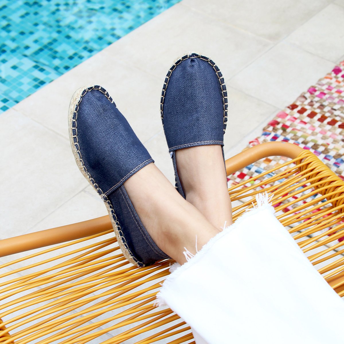 Denim canvas espadrilles Blue