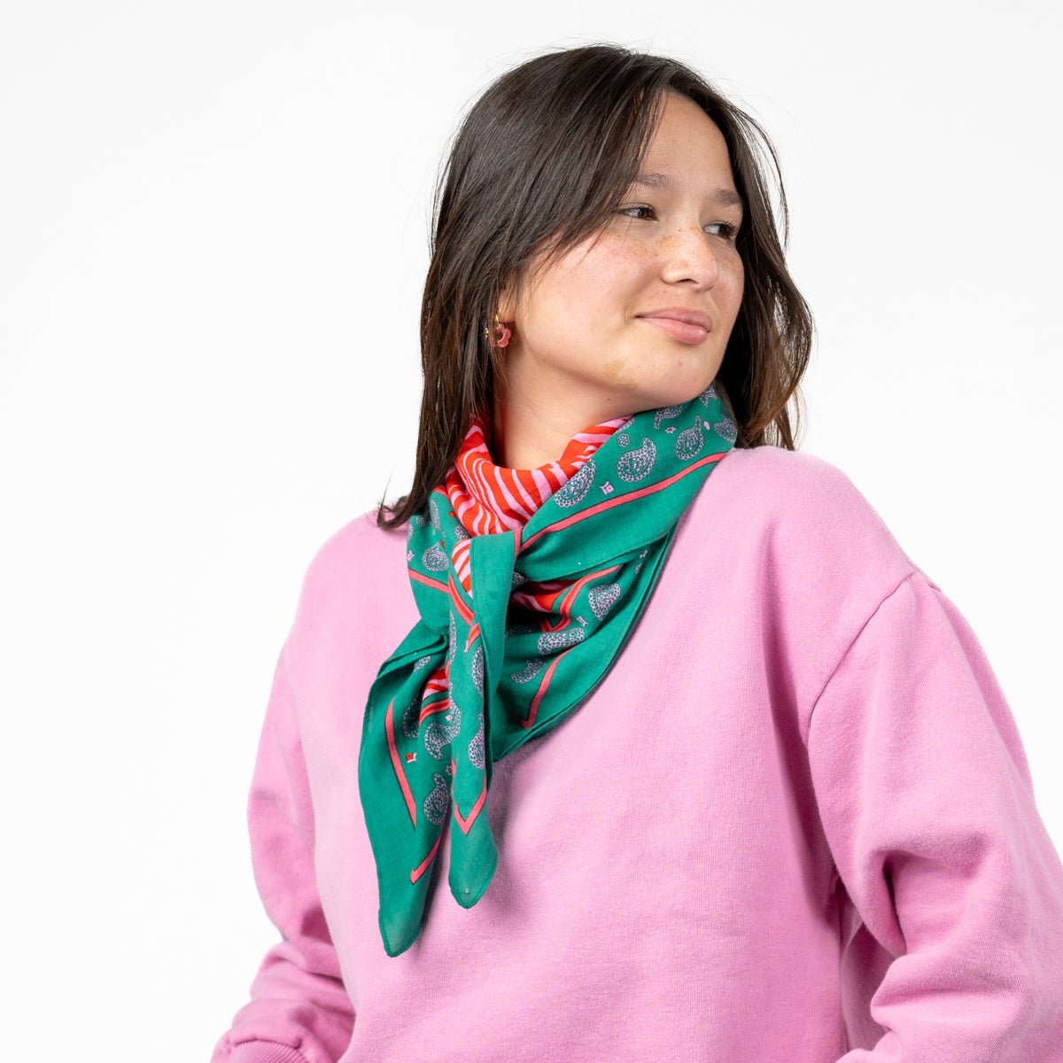 Organic cotton scarf BILLYBELT Red