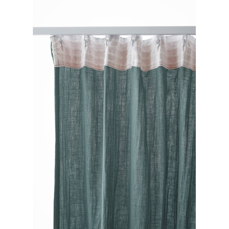 Blackout and Thermal Curtains L'EFFET PAPILLON Blue