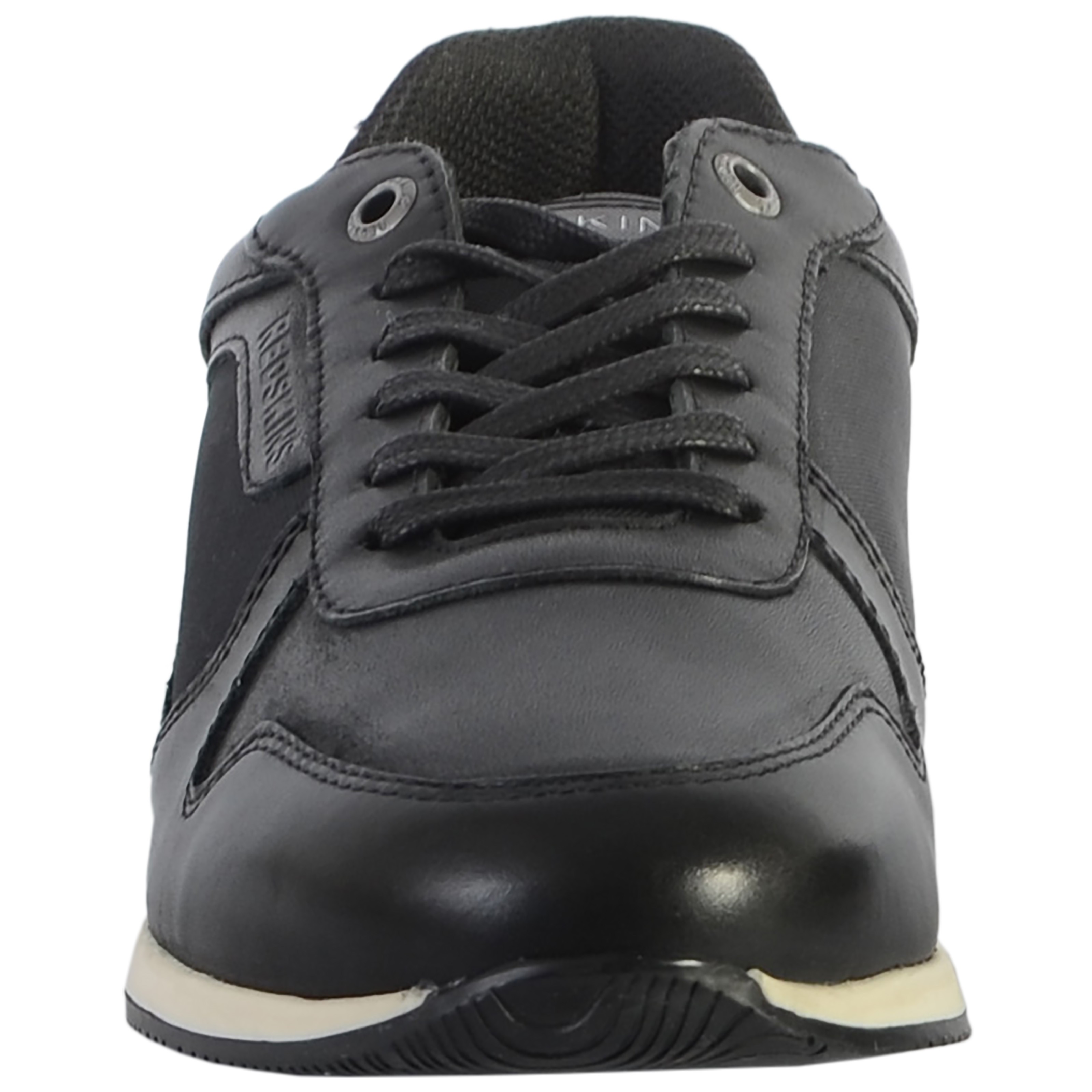 Leather linen basket REDSKINS Black