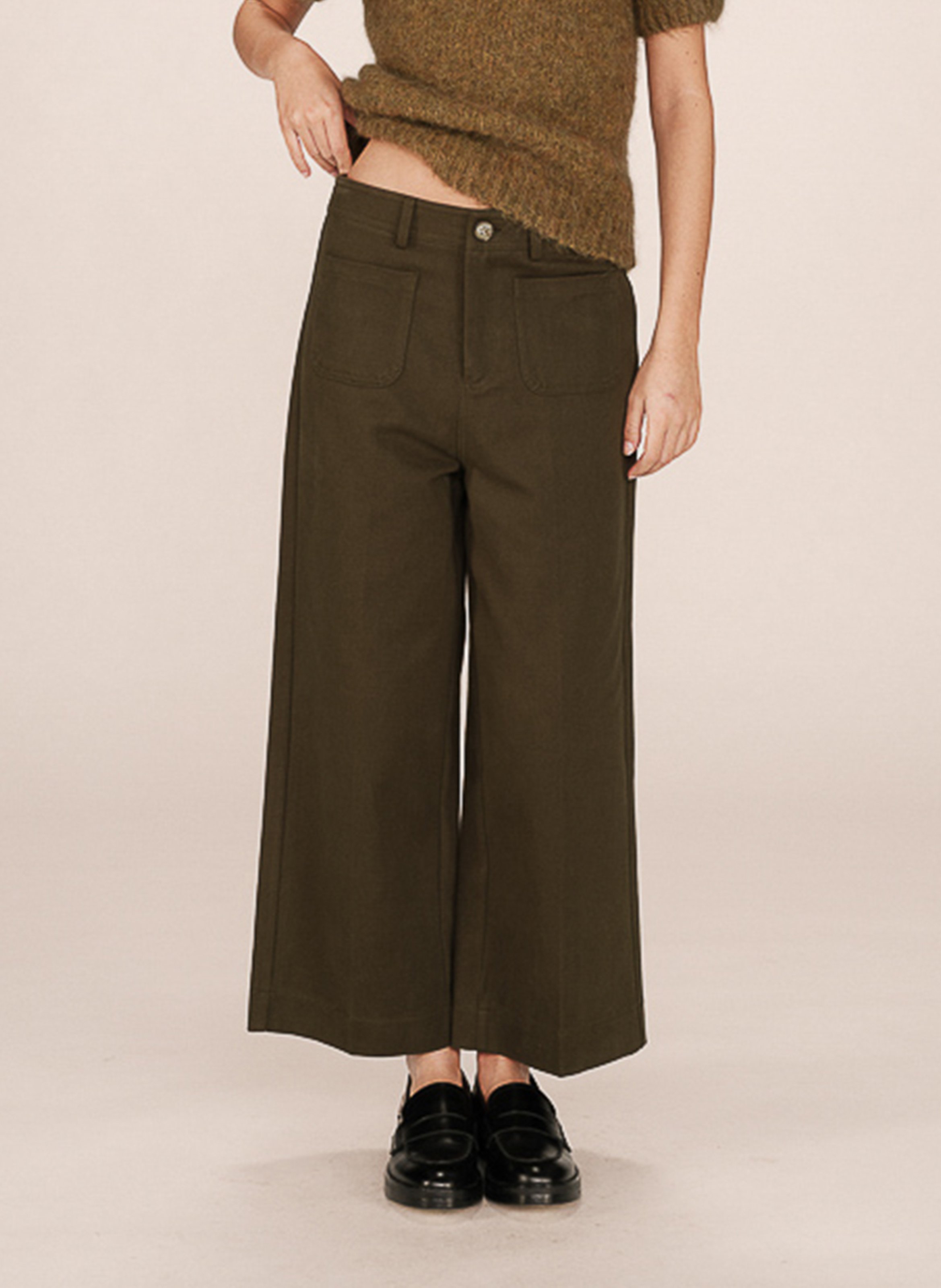 Slim-fit cotton cargo pants GRACE ET MILA