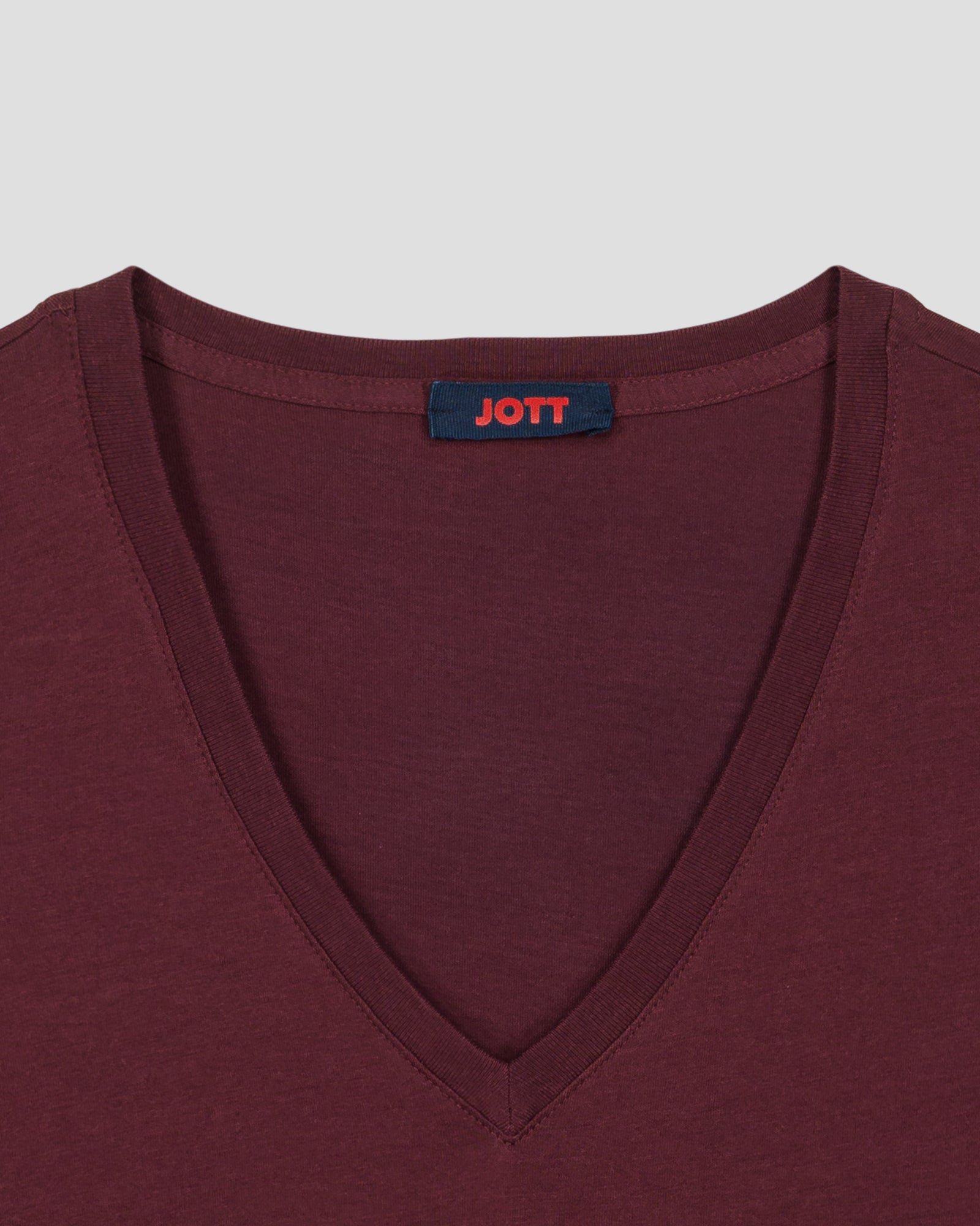 V-neck soft t-shirt JOTT Pink