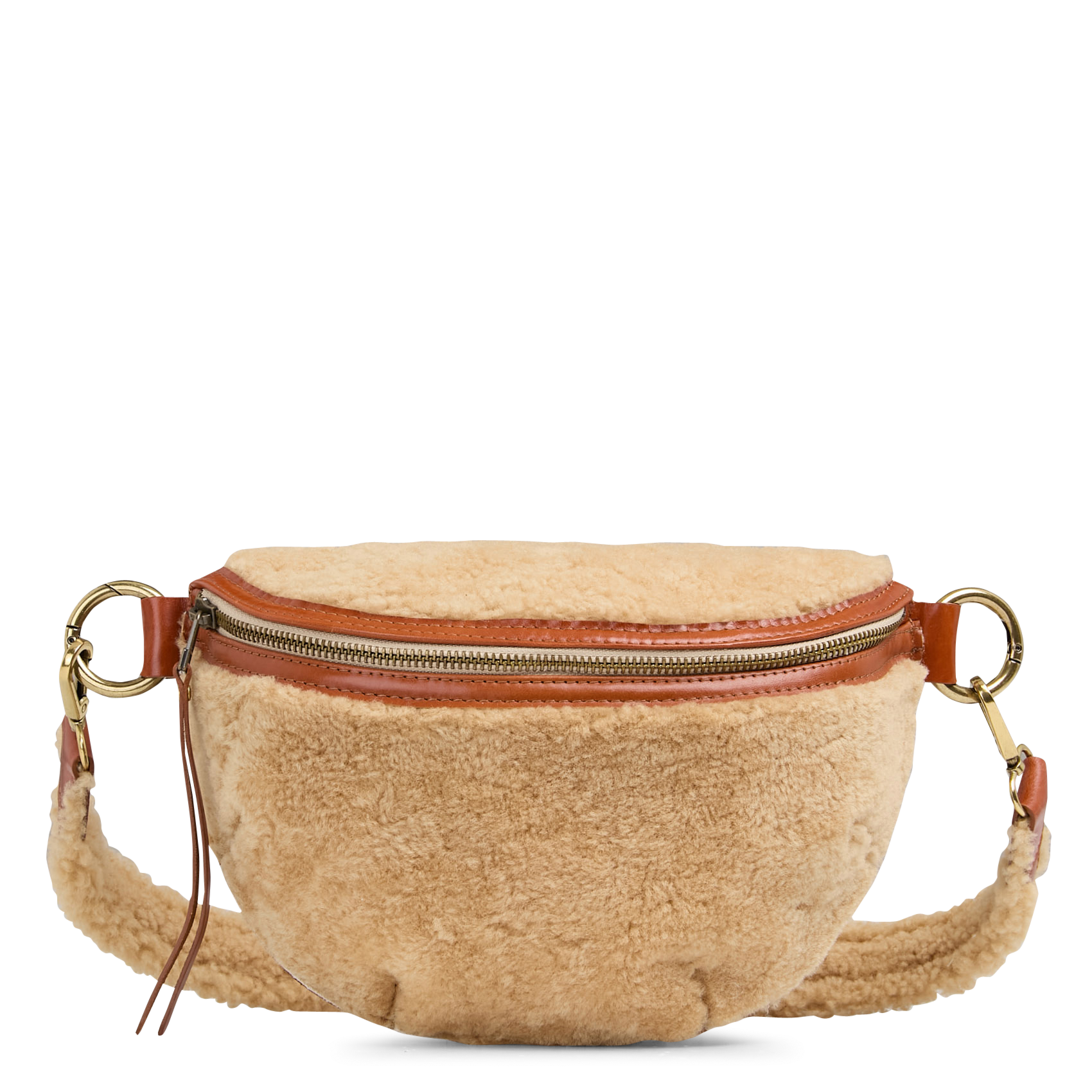 Heuptas met teddy bont BELLEROSE Beige