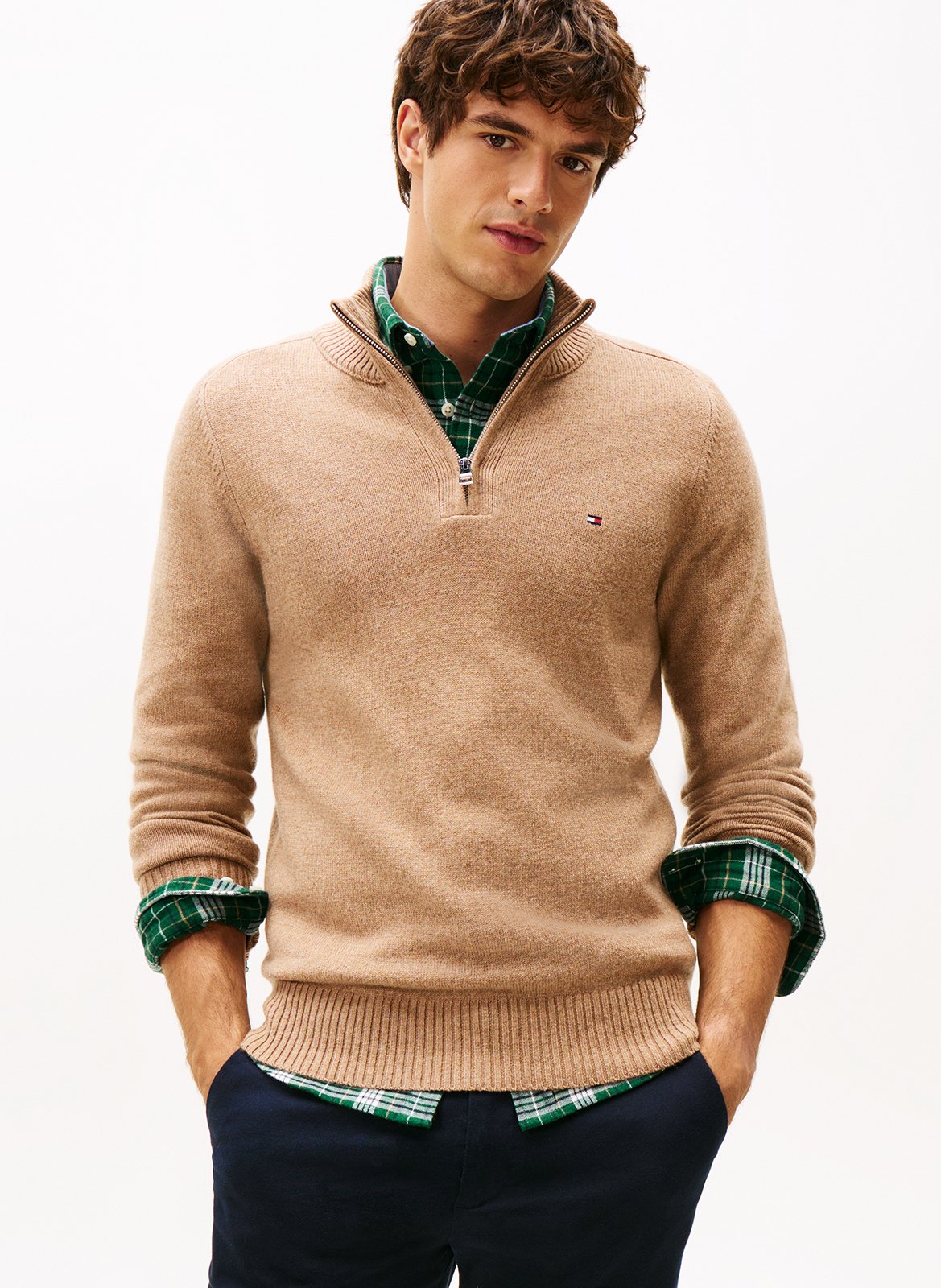 Rodolf wool sweater with zipped neck TOMMY HILFIGER