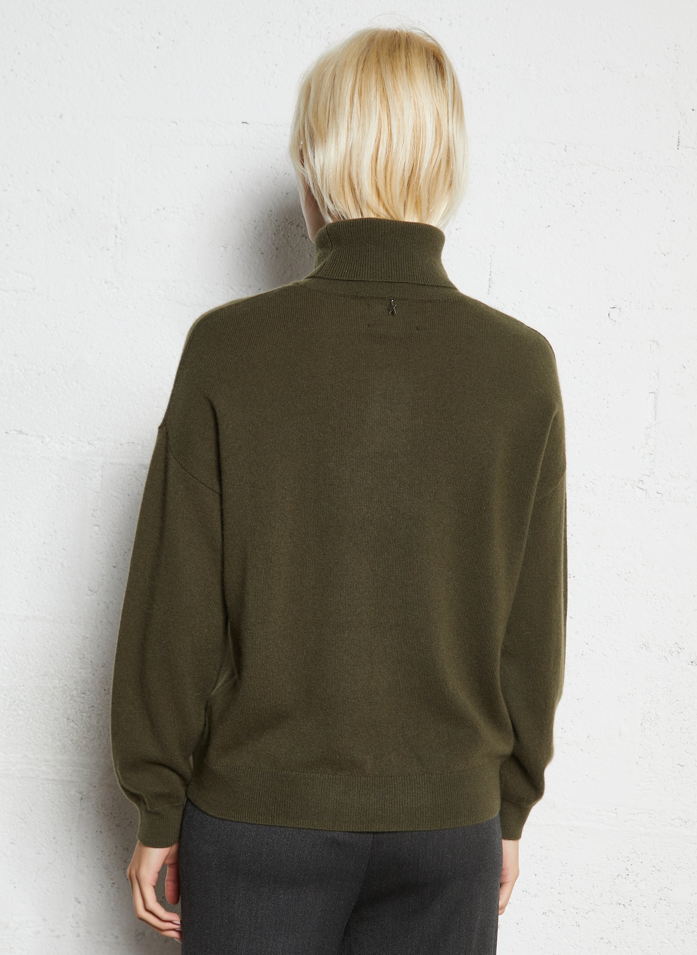 Oversized cashmere turtleneck sweater SUD EXPRESS Green