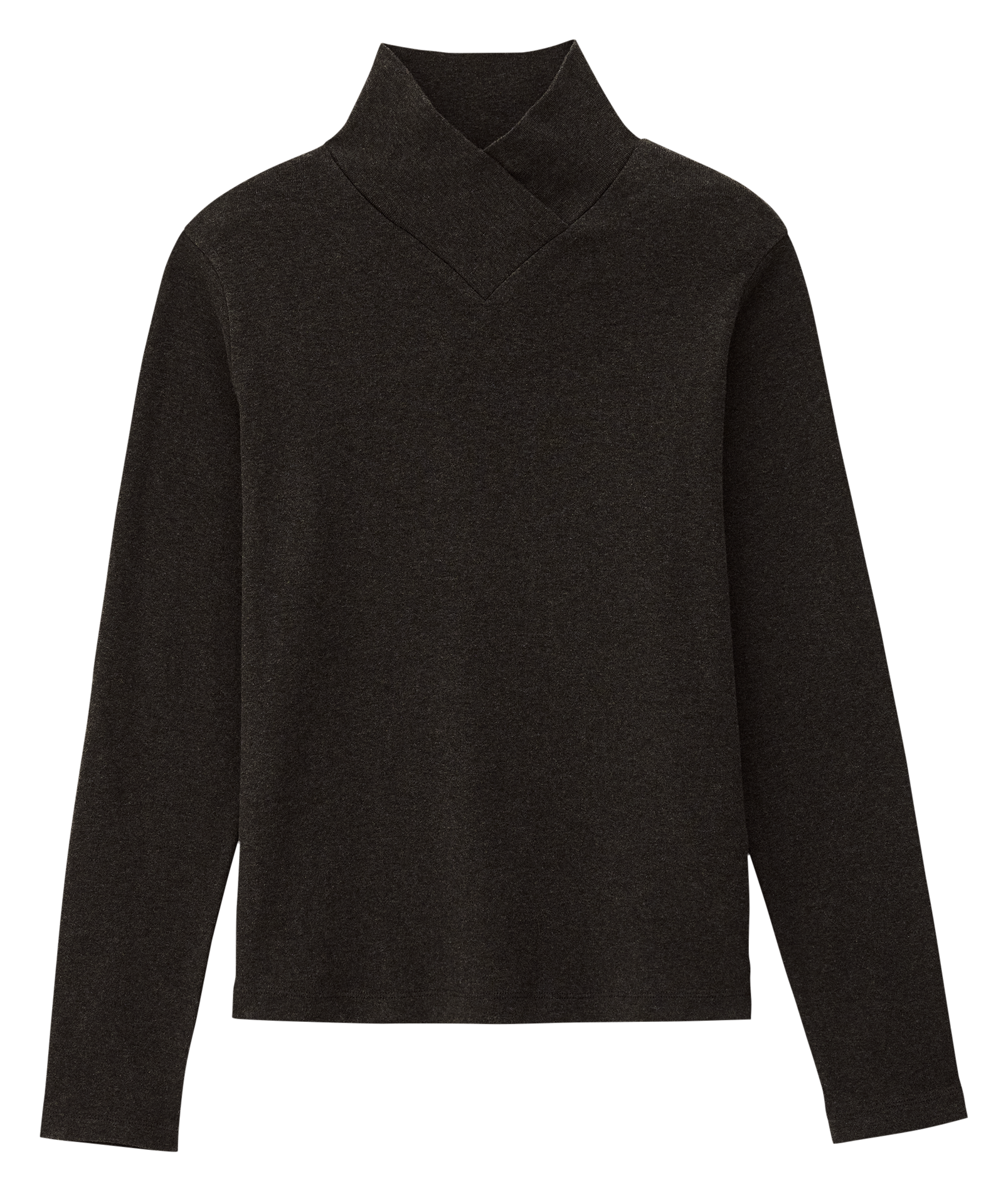 Pull col montant en en coton BA&SH Noir