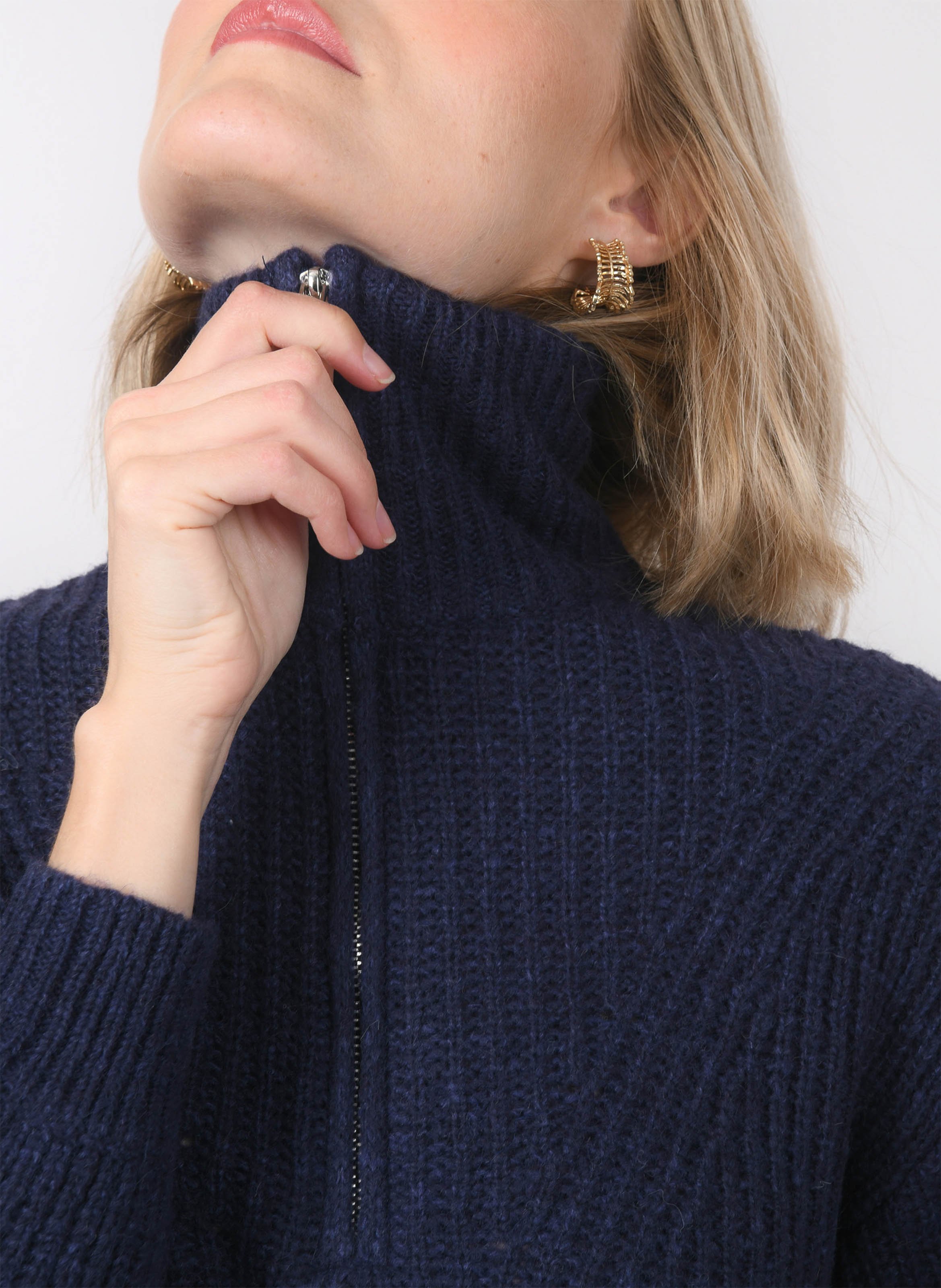 Pull col camionneur  KOOKAI Bleu