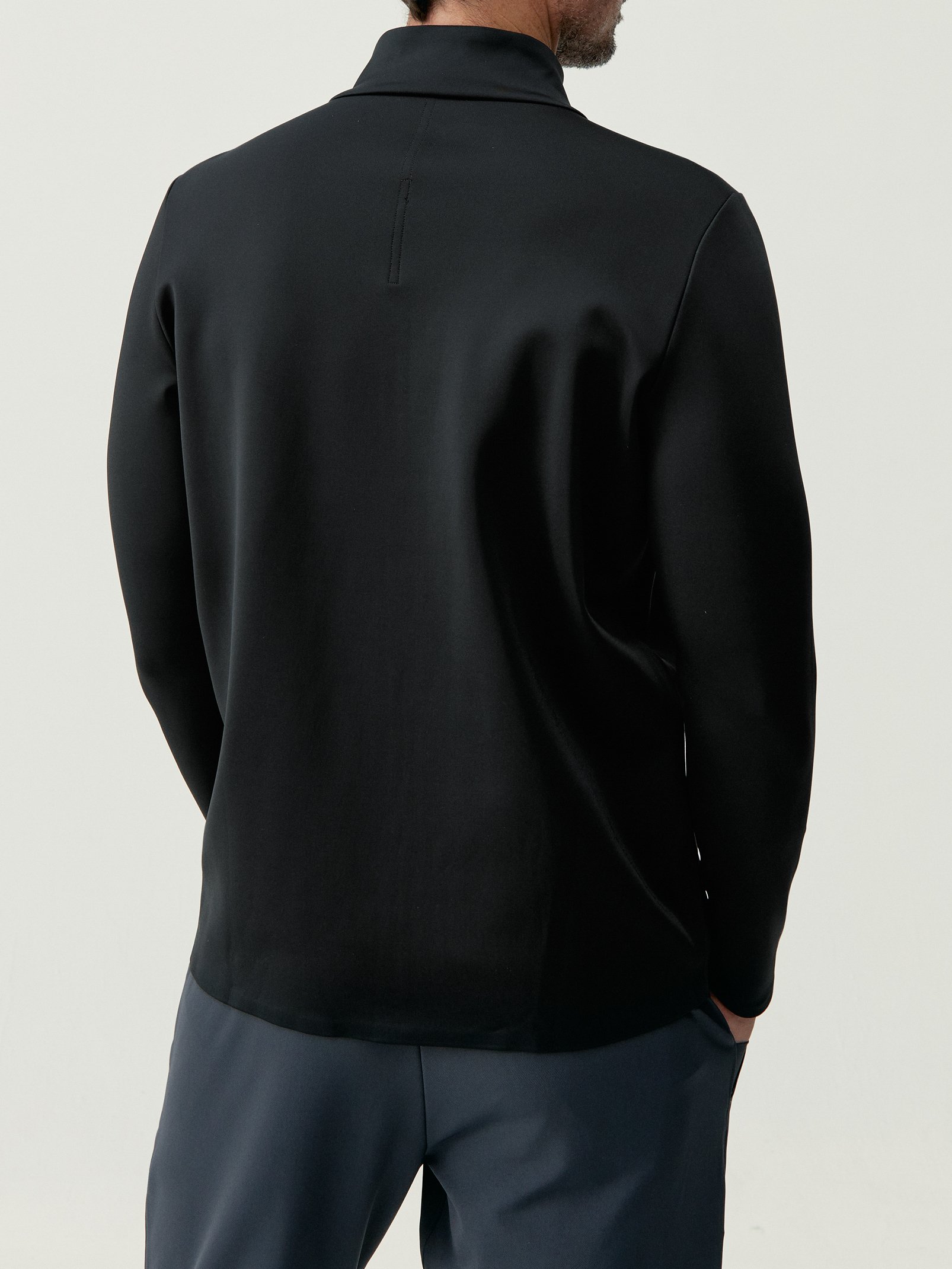 Zip-up performance athleisure sports jacket BORN LIVING YOGA Black