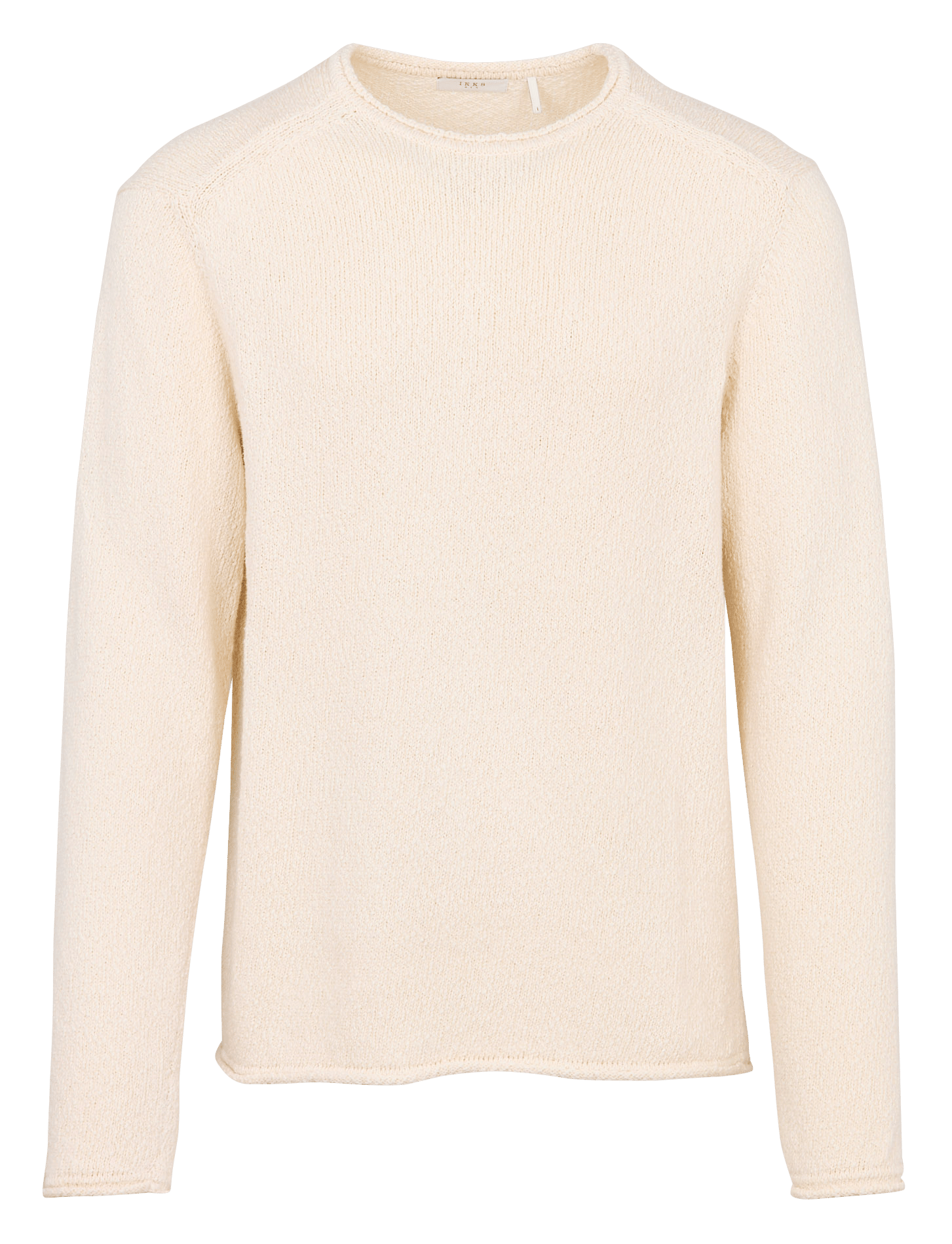 Weiter Rundhalspullover aus Baumwolle IKKS Weiss