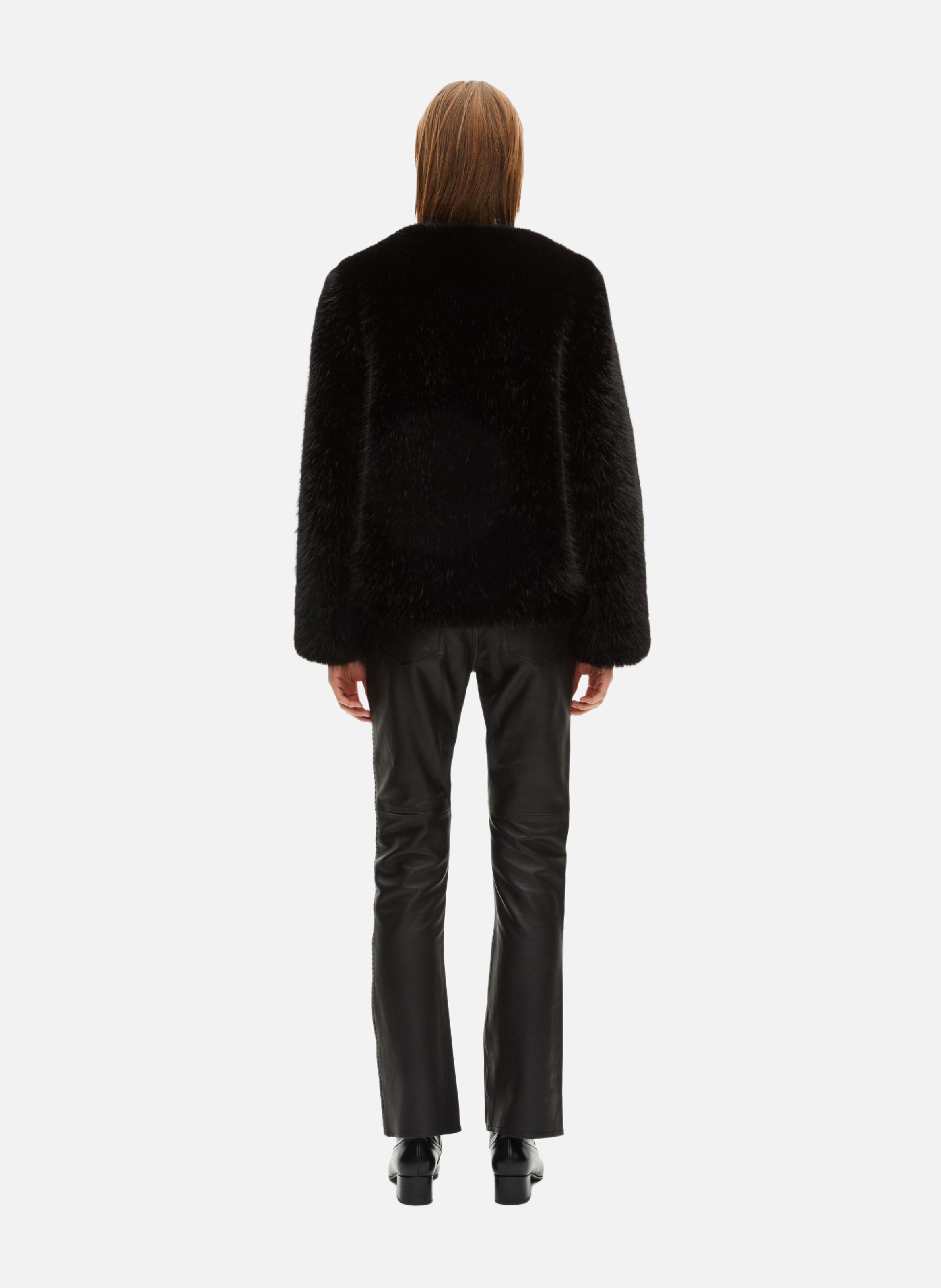 Manteau court effet fourrure THE KOOPLES Noir