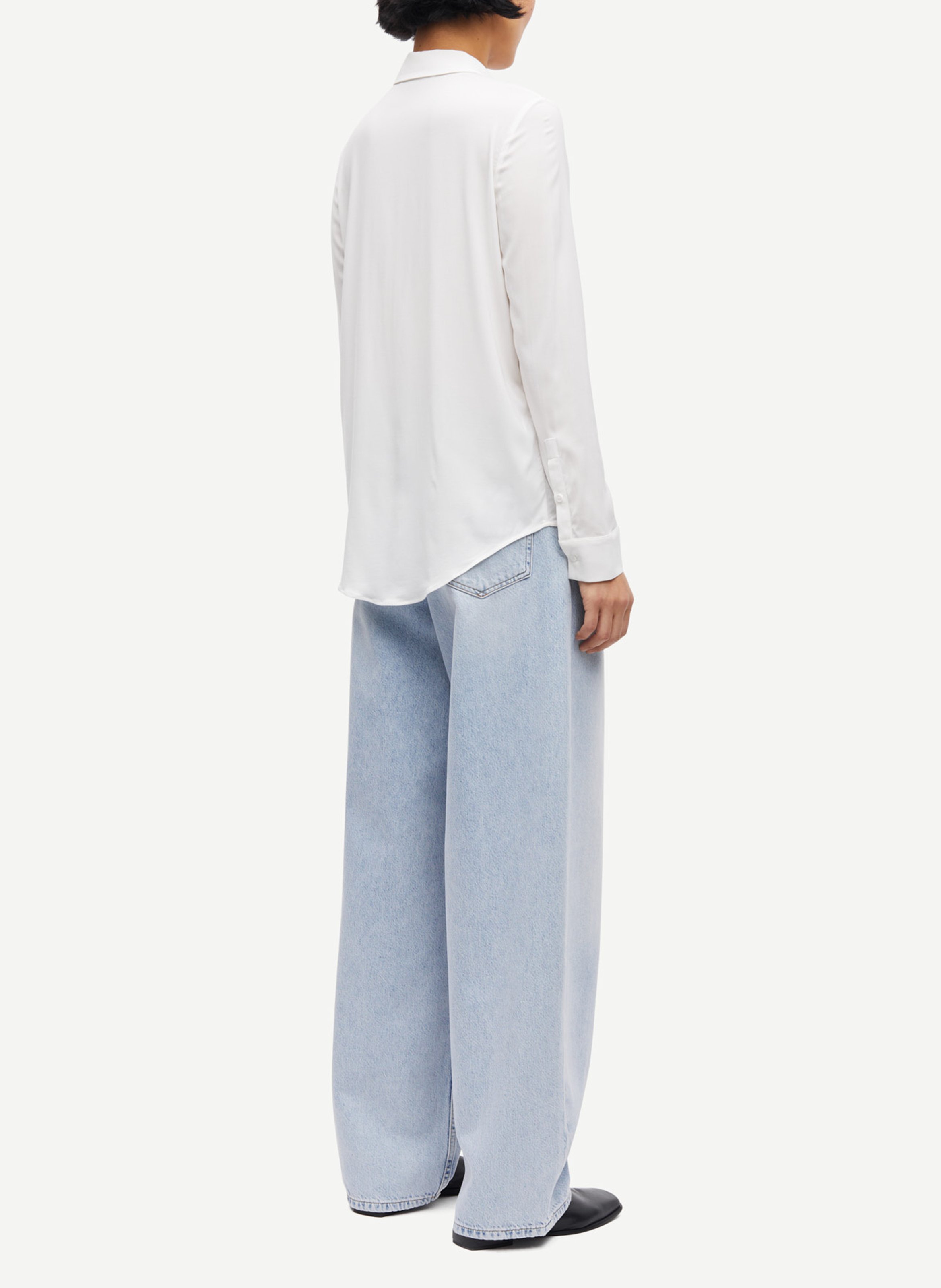 Shirt with classic collar SAMSOE SAMSOE White