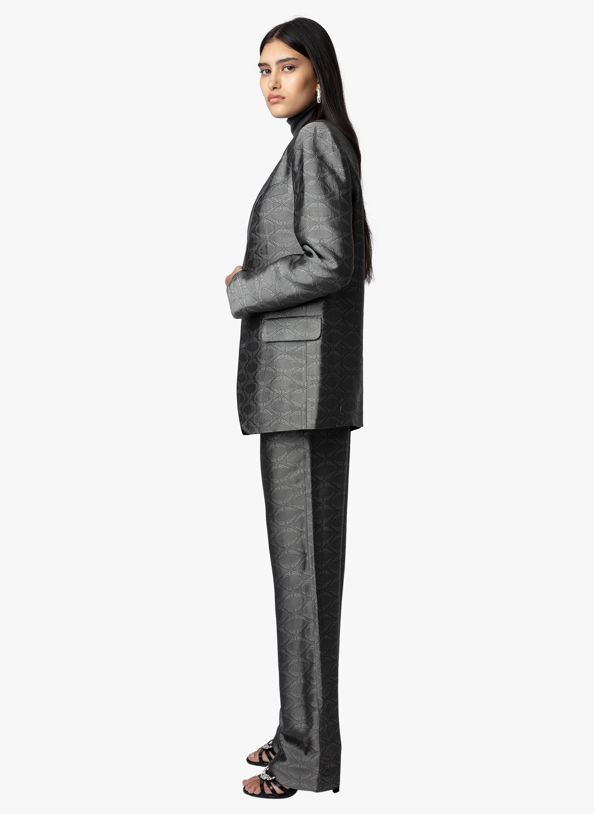 Blazer imprimé jacquard ailes  ZADIG&VOLTAIRE Gris