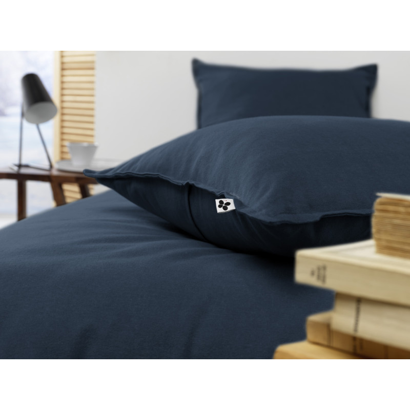 "Candice" cotton flannel pillowcase in all sizes. L'EFFET PAPILLON Multicolored