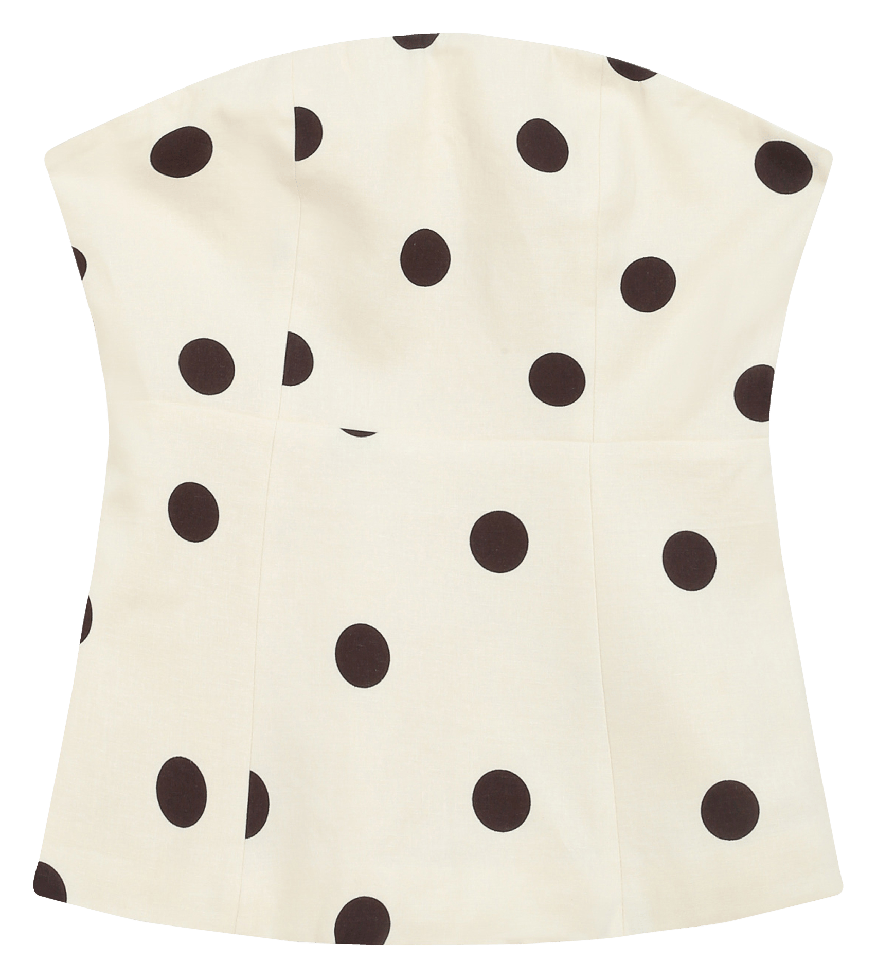 Top bustier en lin mélangé GRACE ET MILA Blanc