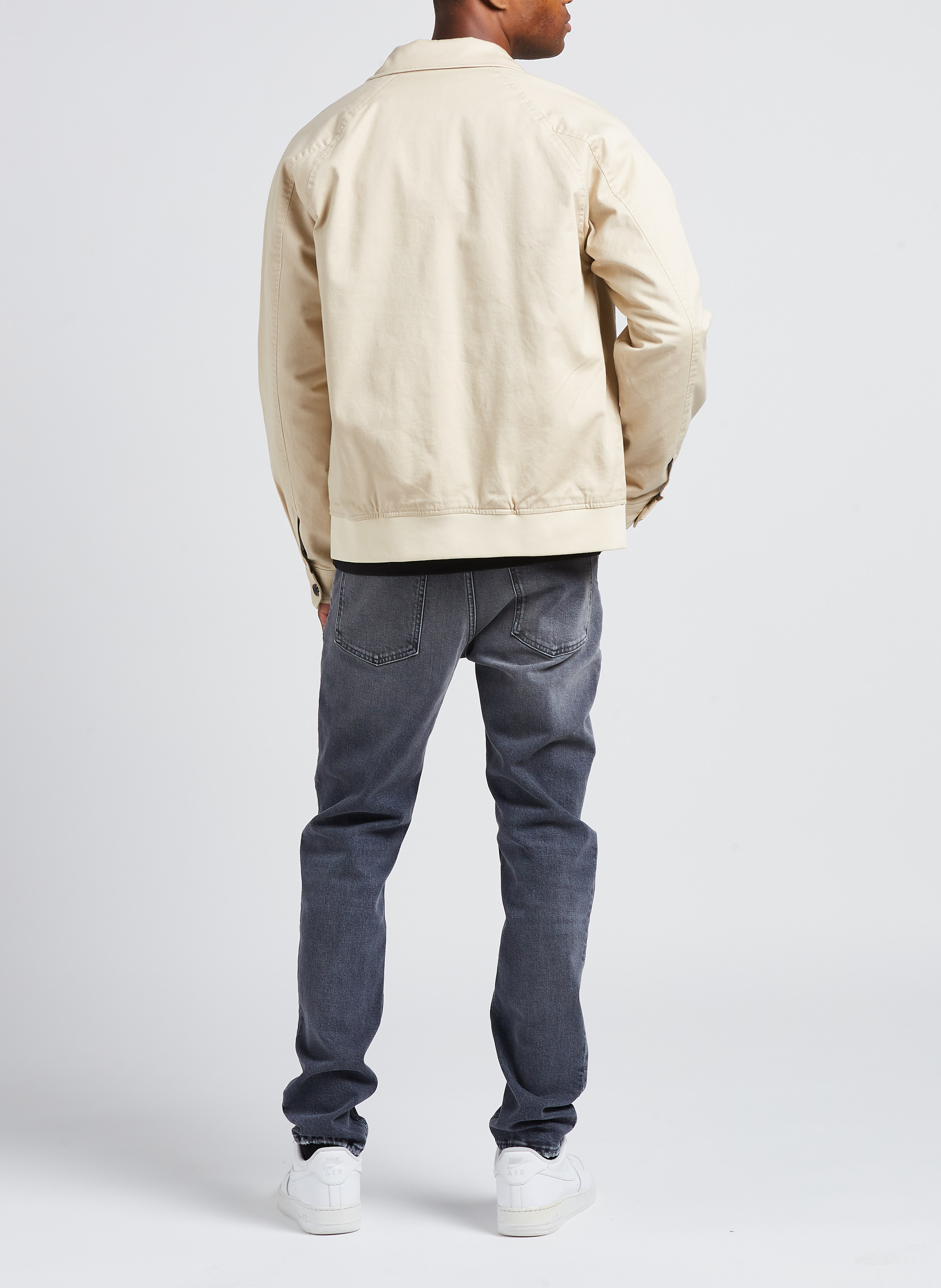 Recht jack van biokatoen met klassieke kraag SCOTCH AND SODA Beige