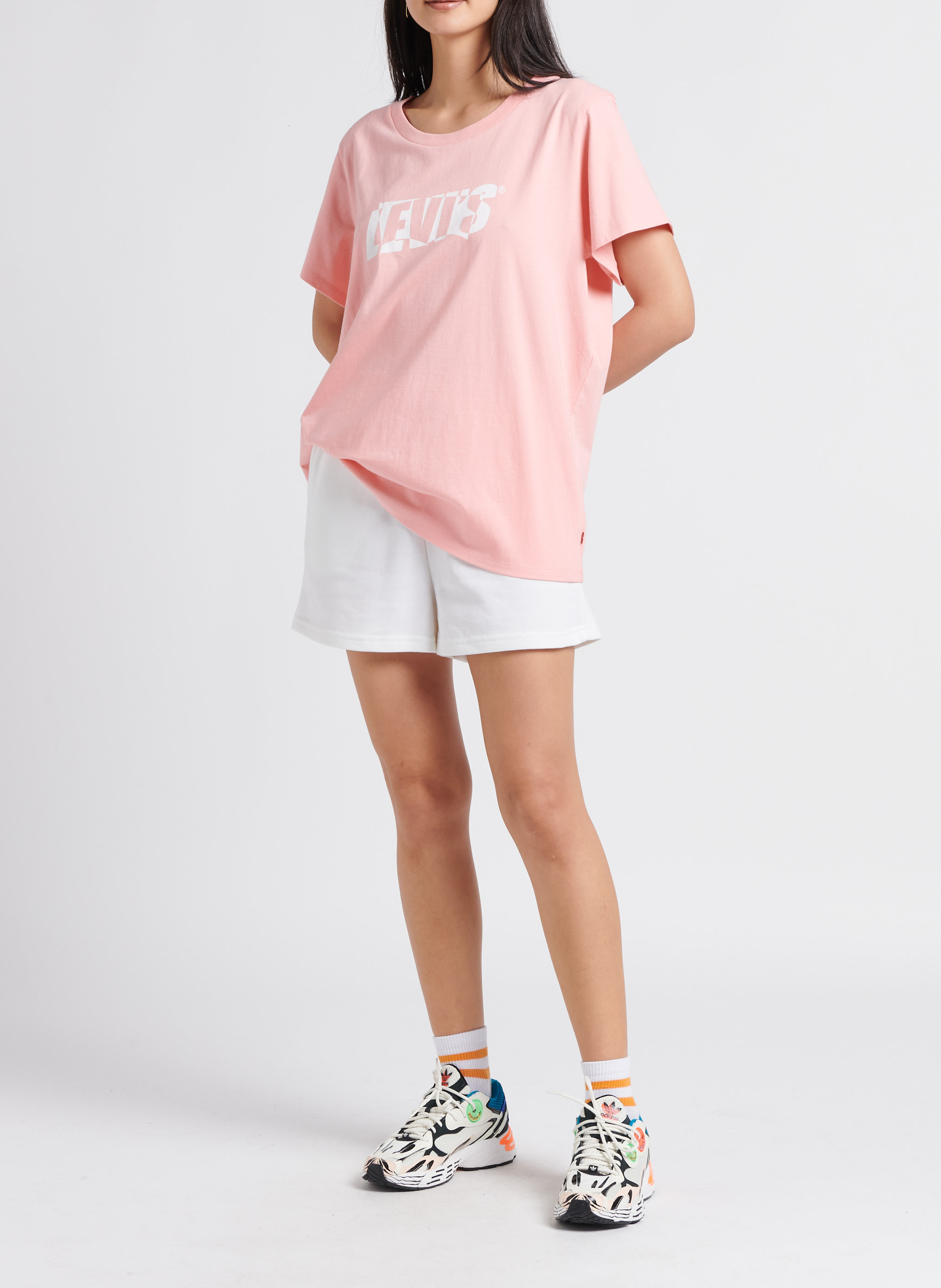 Tee-shirt col rond sérigraphié en coton  Rouge