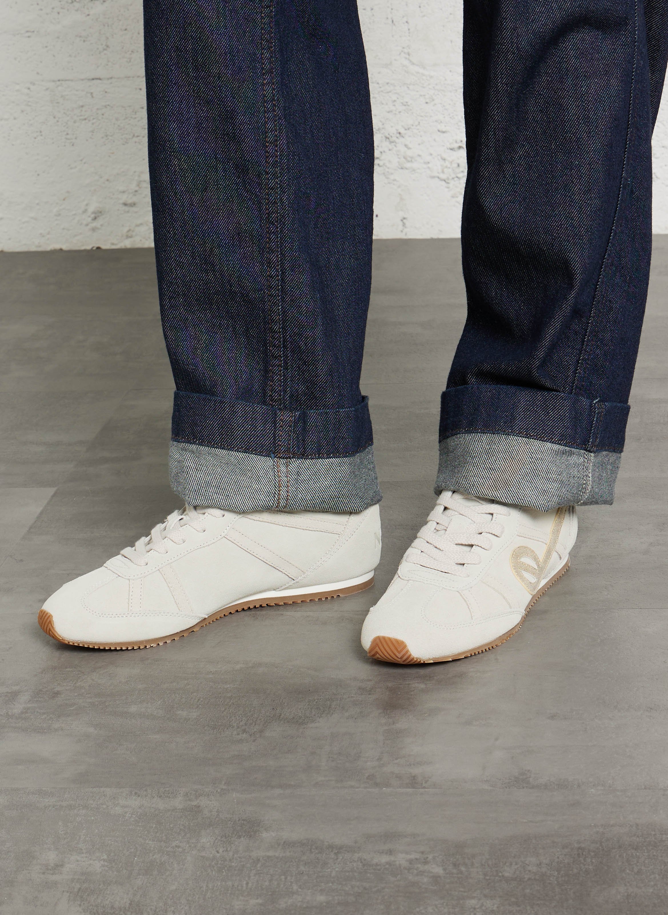 Baskets basses en cuir Multicolore