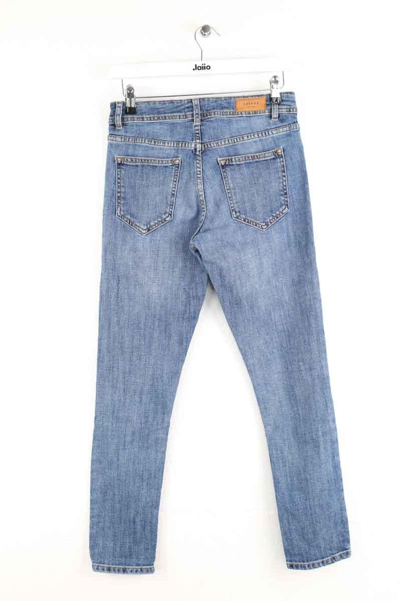 Cropped slim jeans with studs SEZANE - Seconde main Blue