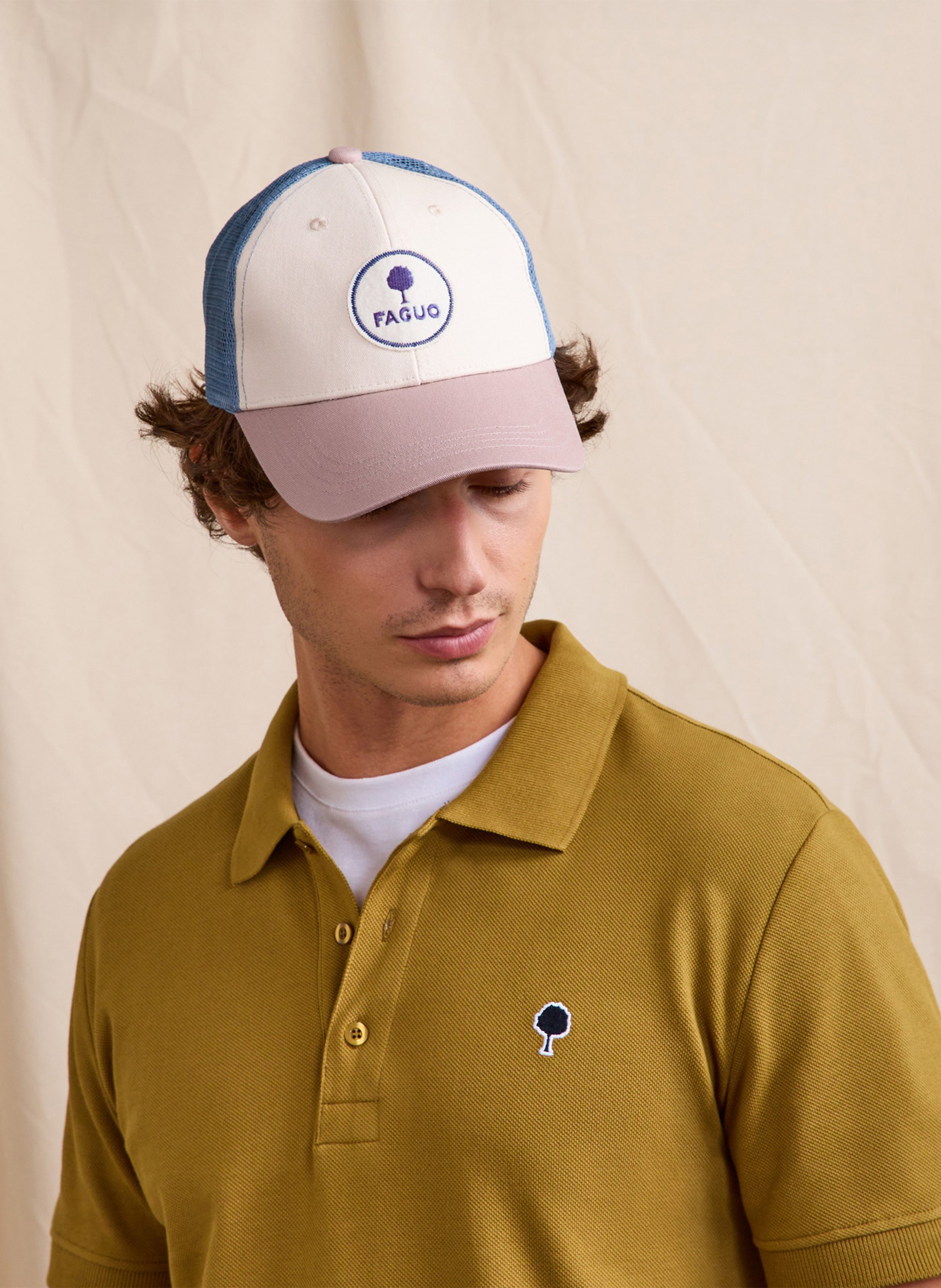 Casquette brodée en coton recyclé FAGUO