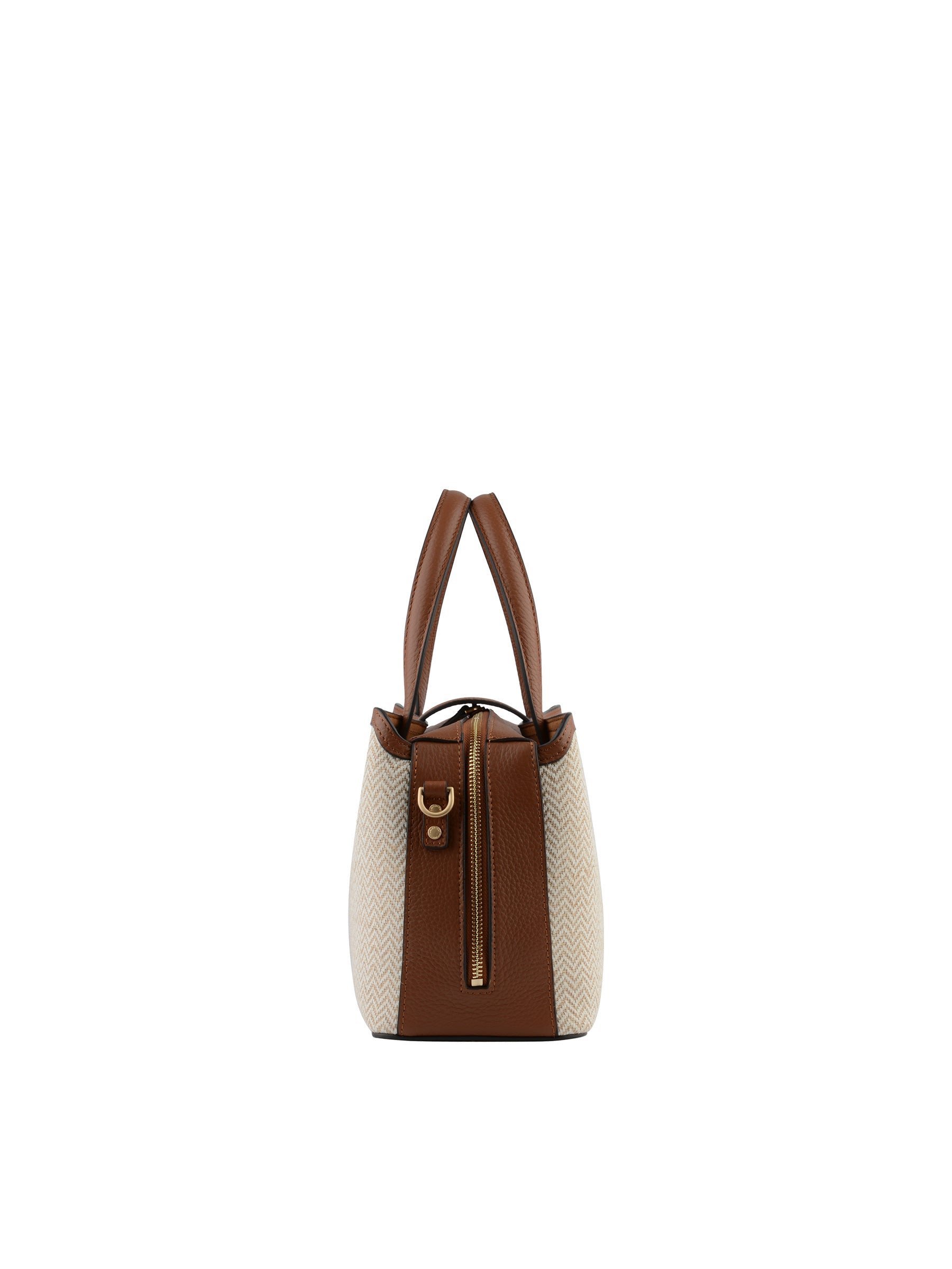 Calfskin leather handbag POURCHET Golden