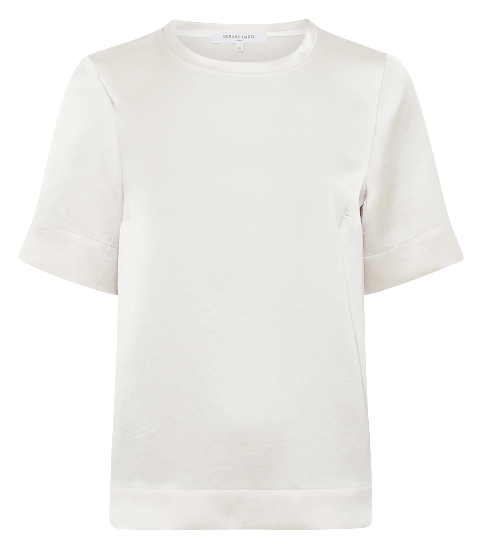 Top mit kurzen Satinärmeln GERARD DAREL Beige