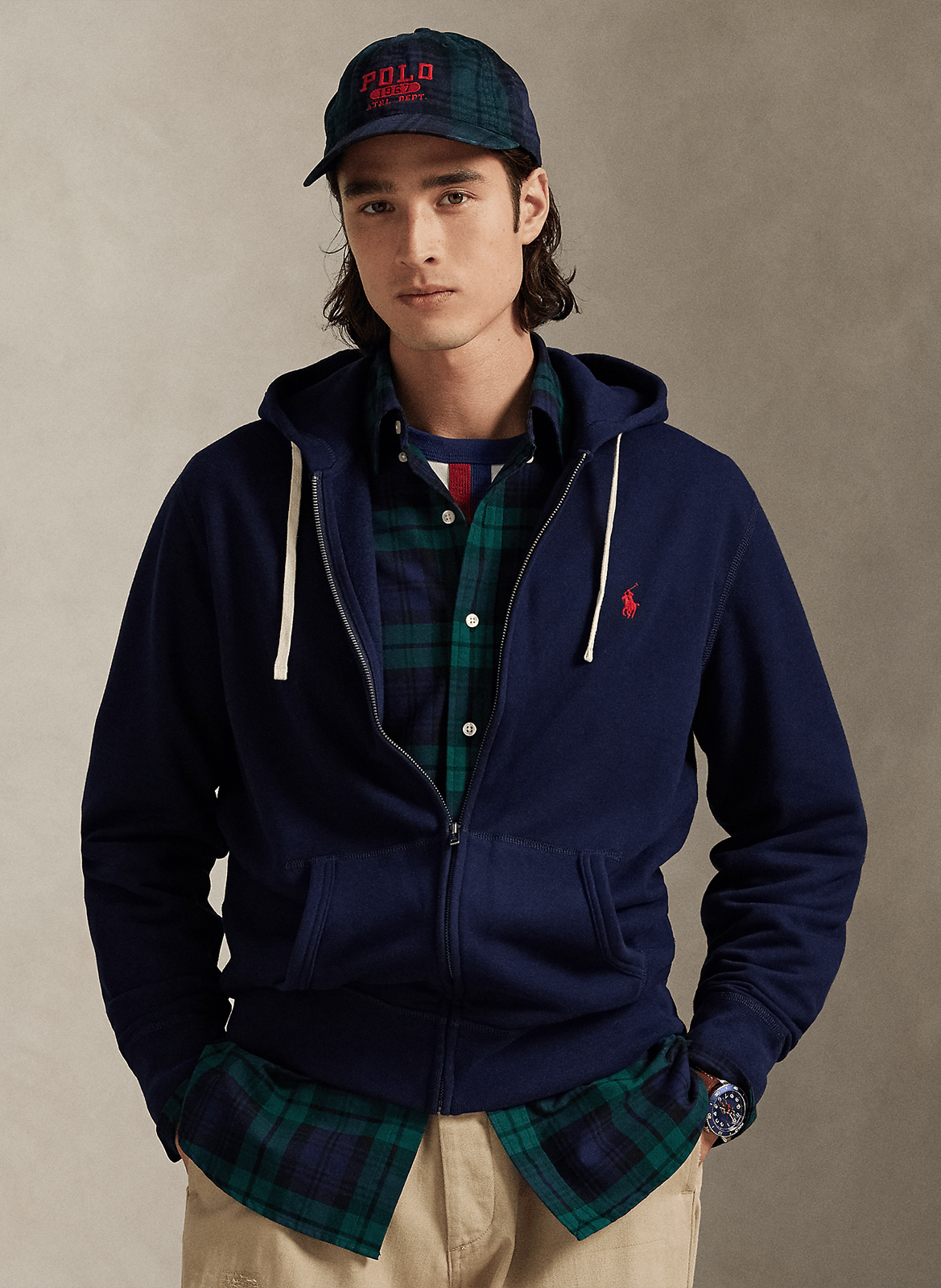 Kapuzensweatshirt aus Baumwoll-Mix, Regular Fit POLO RALPH LAUREN Blau
