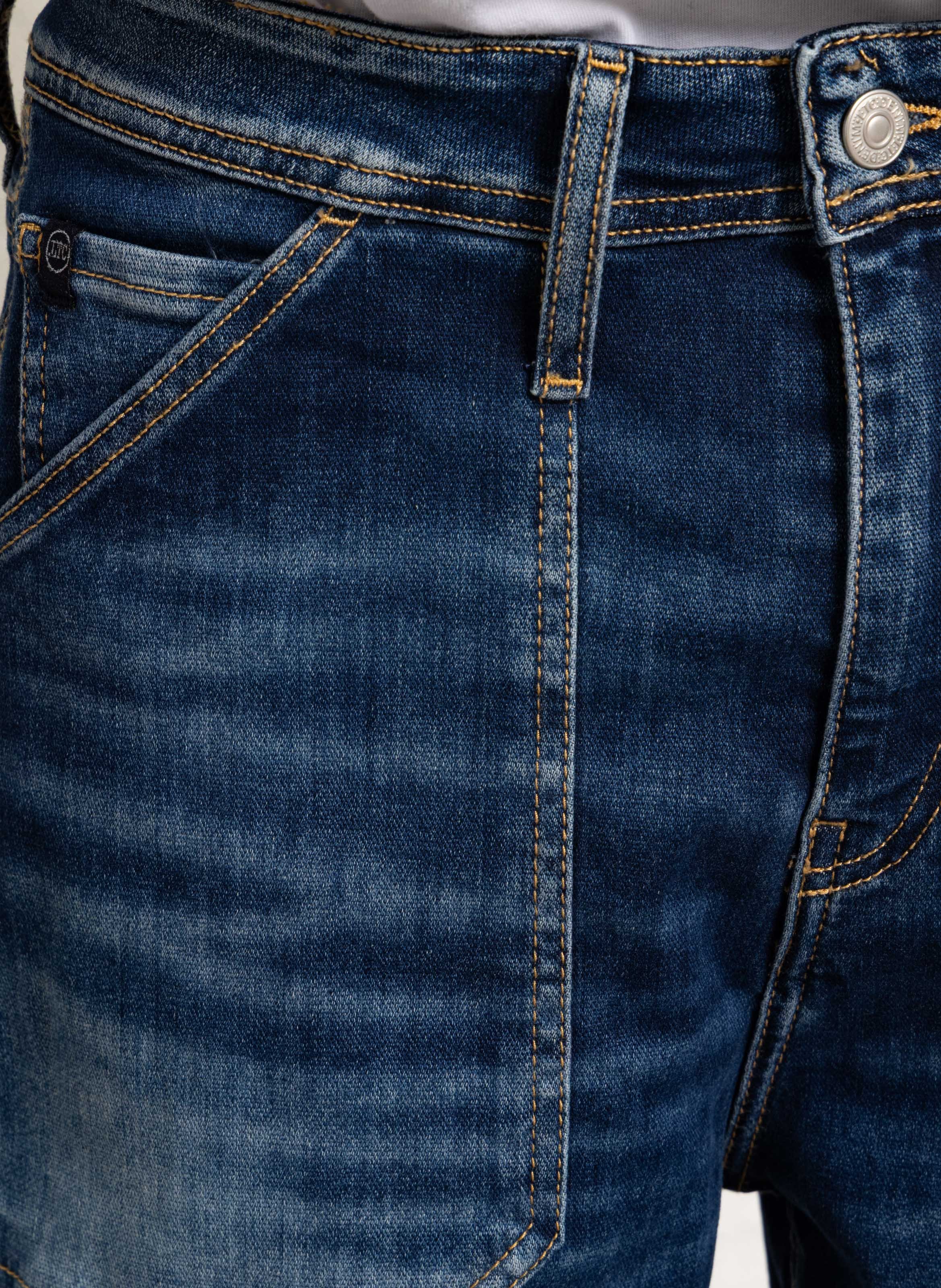 Short en denim LE TEMPS DES CERISES Bleu