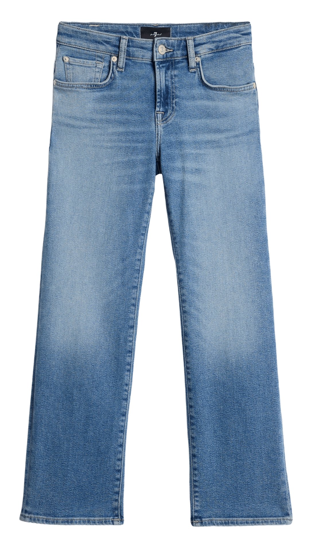 Jean large en coton mélangé 7 FOR ALL MANKIND Bleu