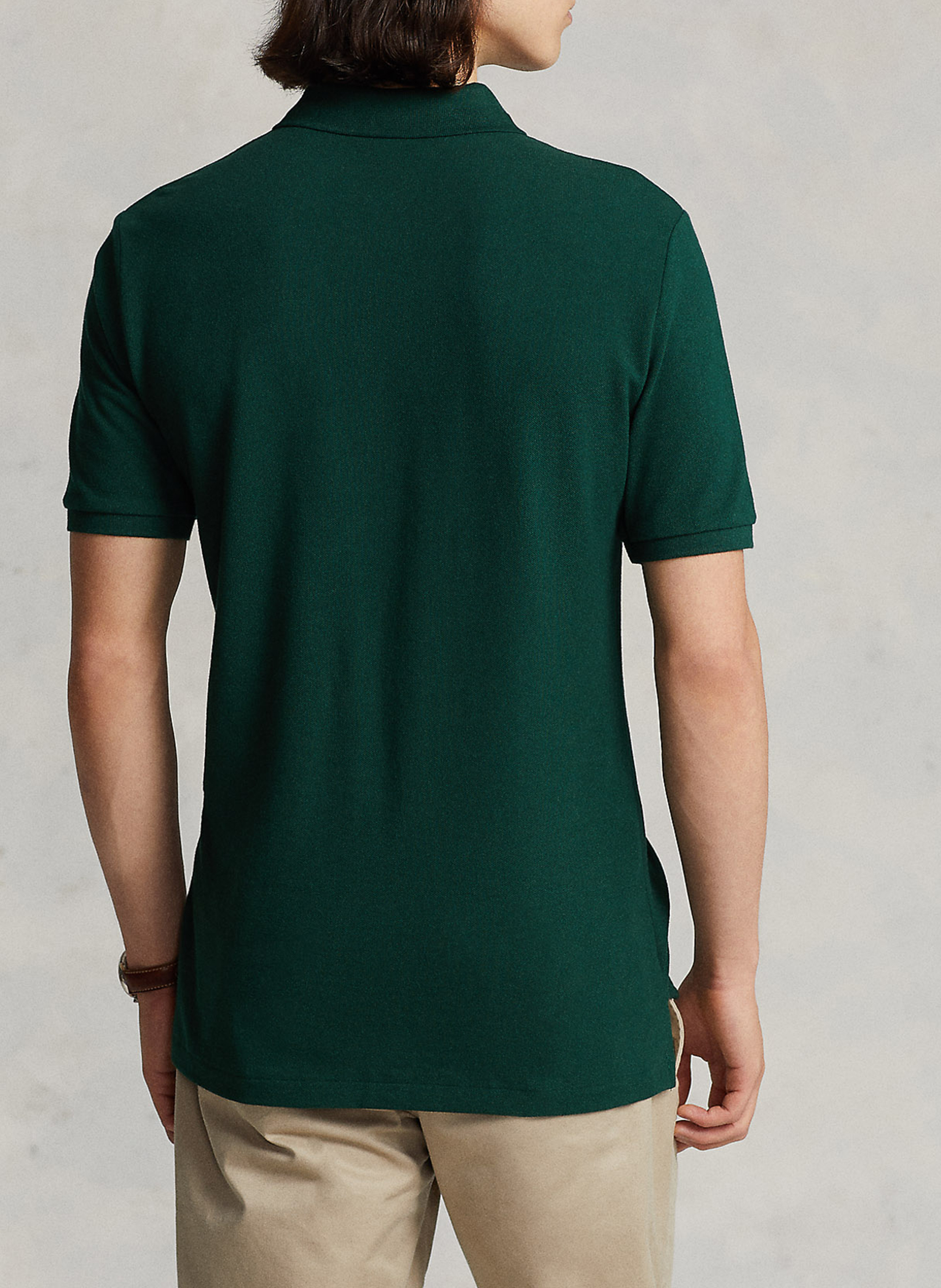 Baumwoll-Poloshirt - tailliert, kurzärmlig POLO RALPH LAUREN Grun