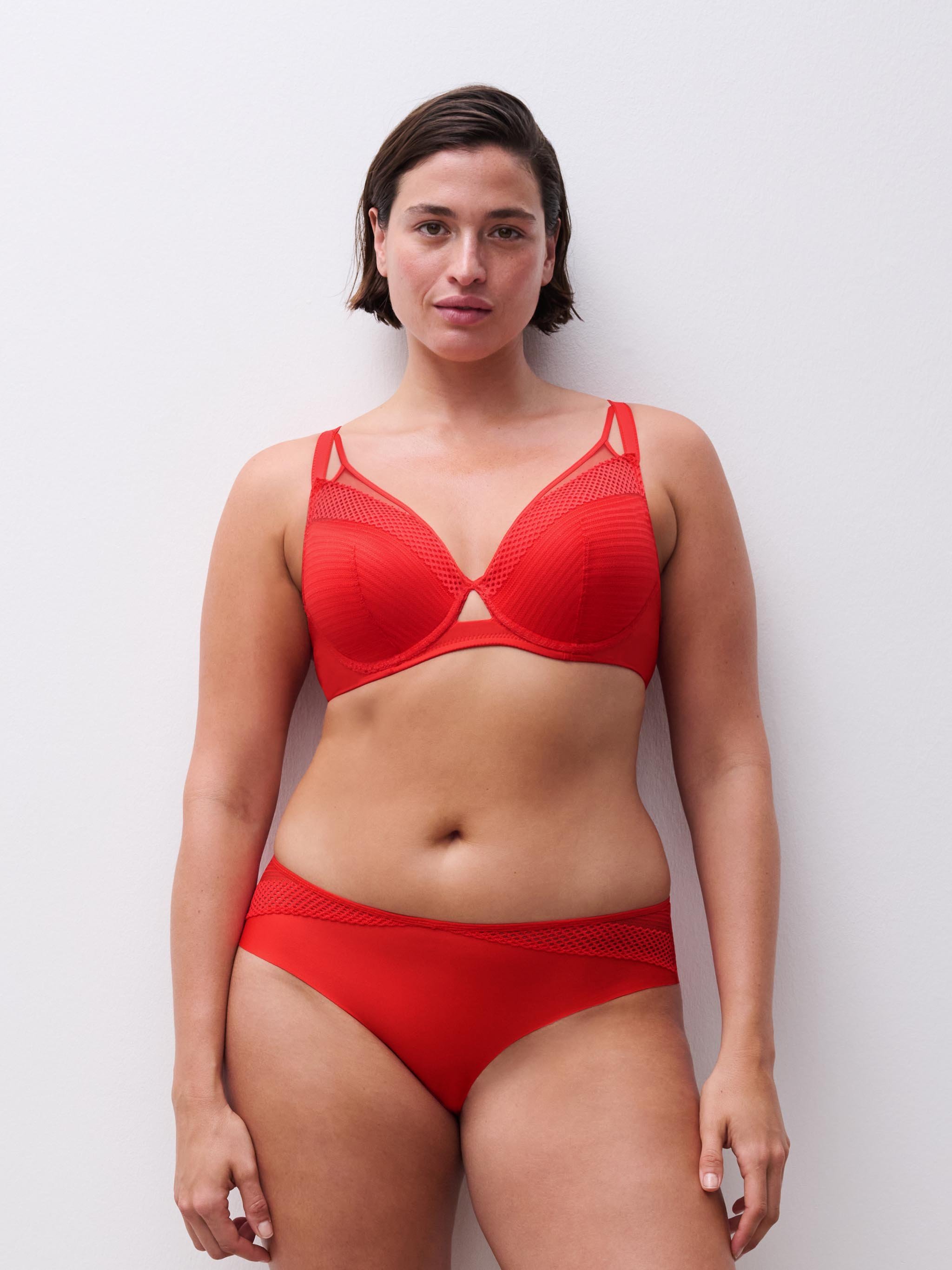 Plunge cup bra CHANTELLE PULP Red