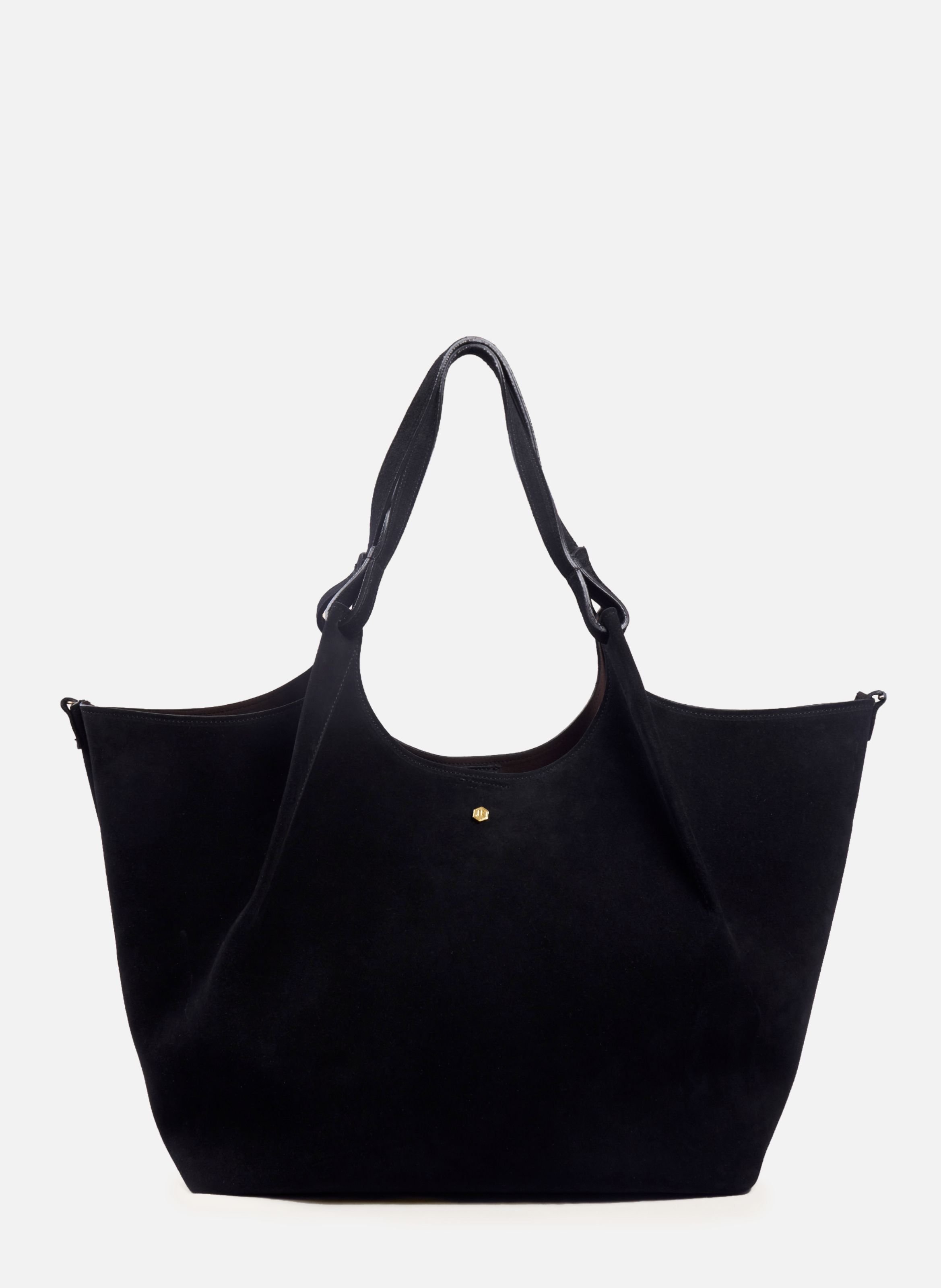 Sybil Tote Bag in Leather and Suede JULES & JENN