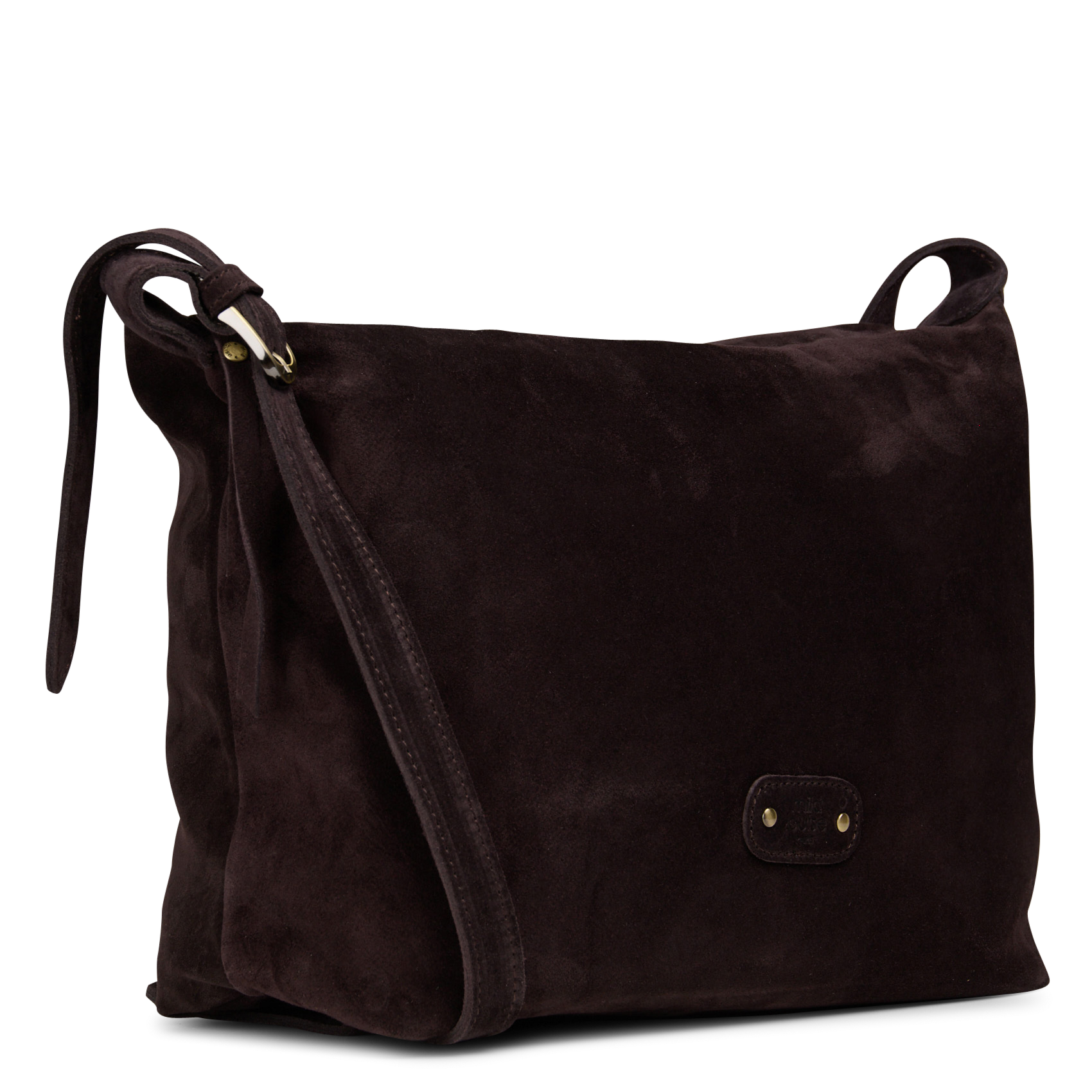 Schultertasche aus Leder MILA LOUISE Braun