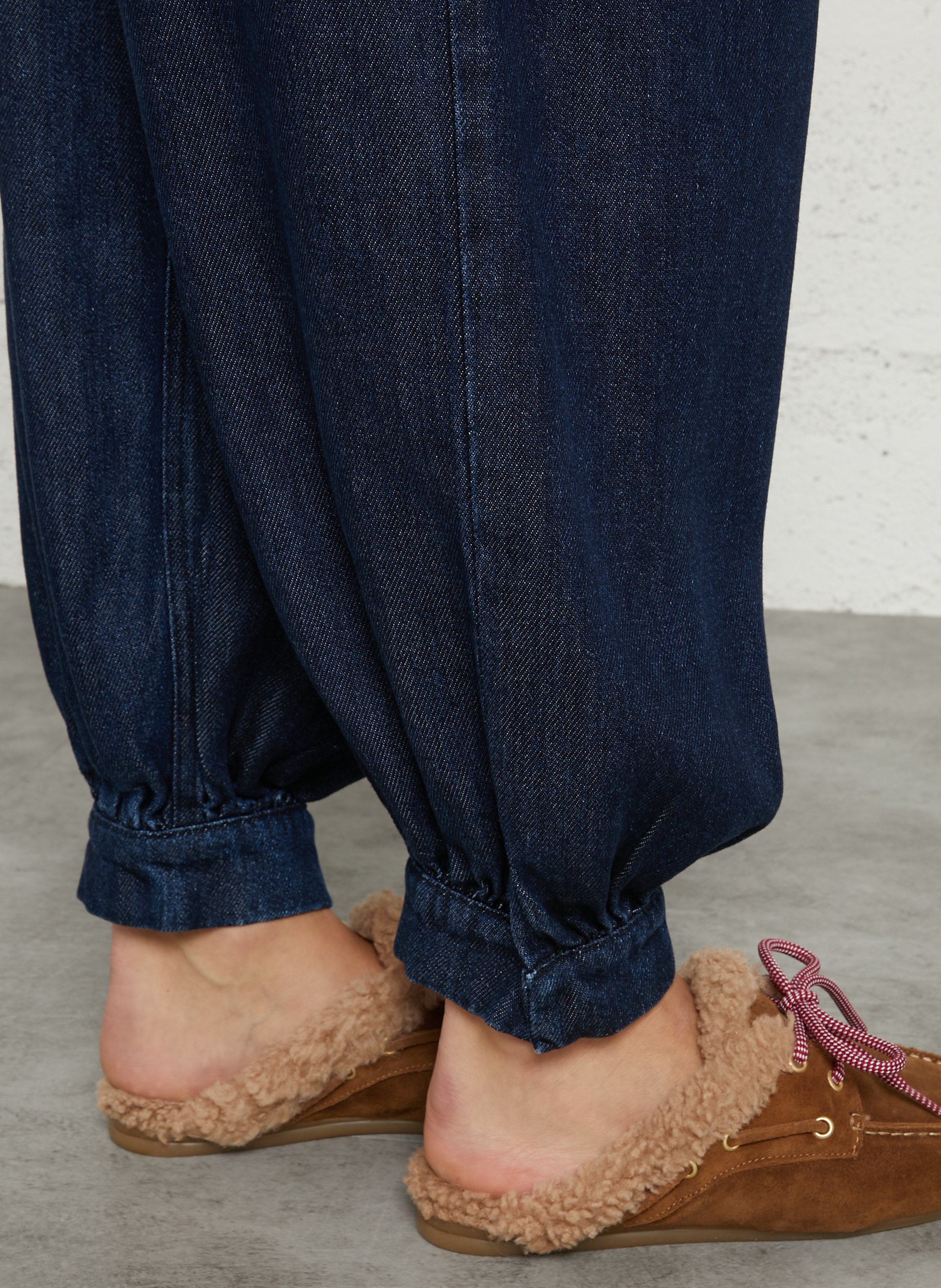 Wijde jeans met hoge taille THE NEW SOCIETY Blauw