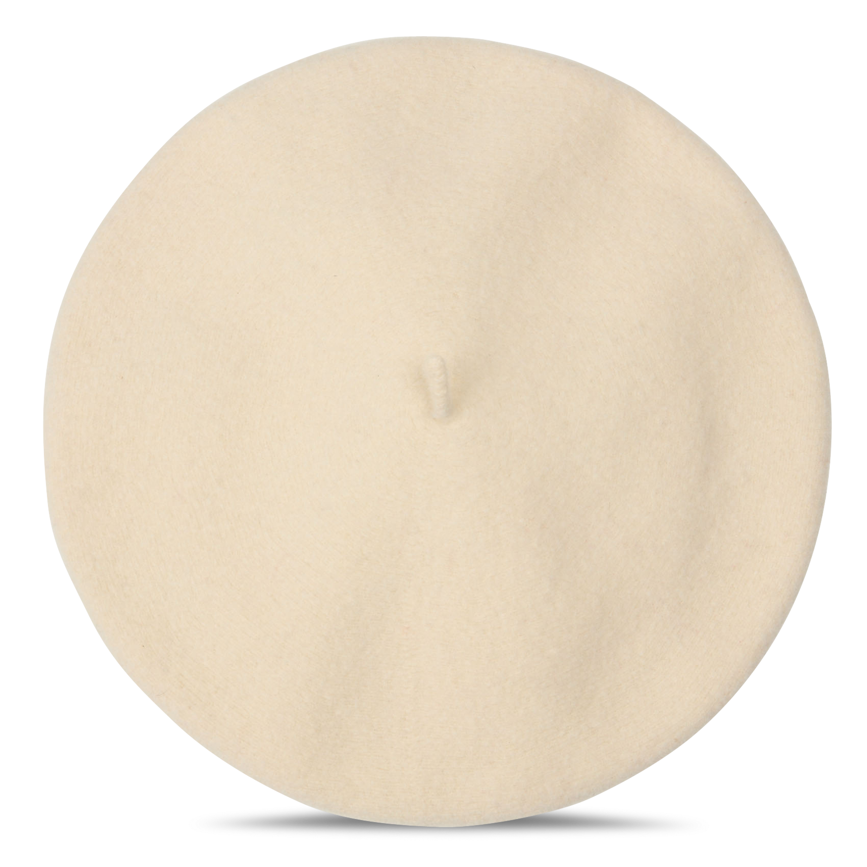 Einfarbige Woll-Baskenmütze AU PRINTEMPS PARIS Beige