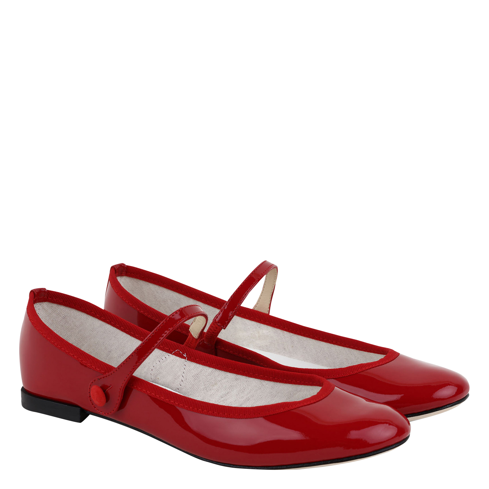 【シューズ】repetto Lux patent leather Flamme Repetto Paris | Rose Mary Janes | Color Flammy red