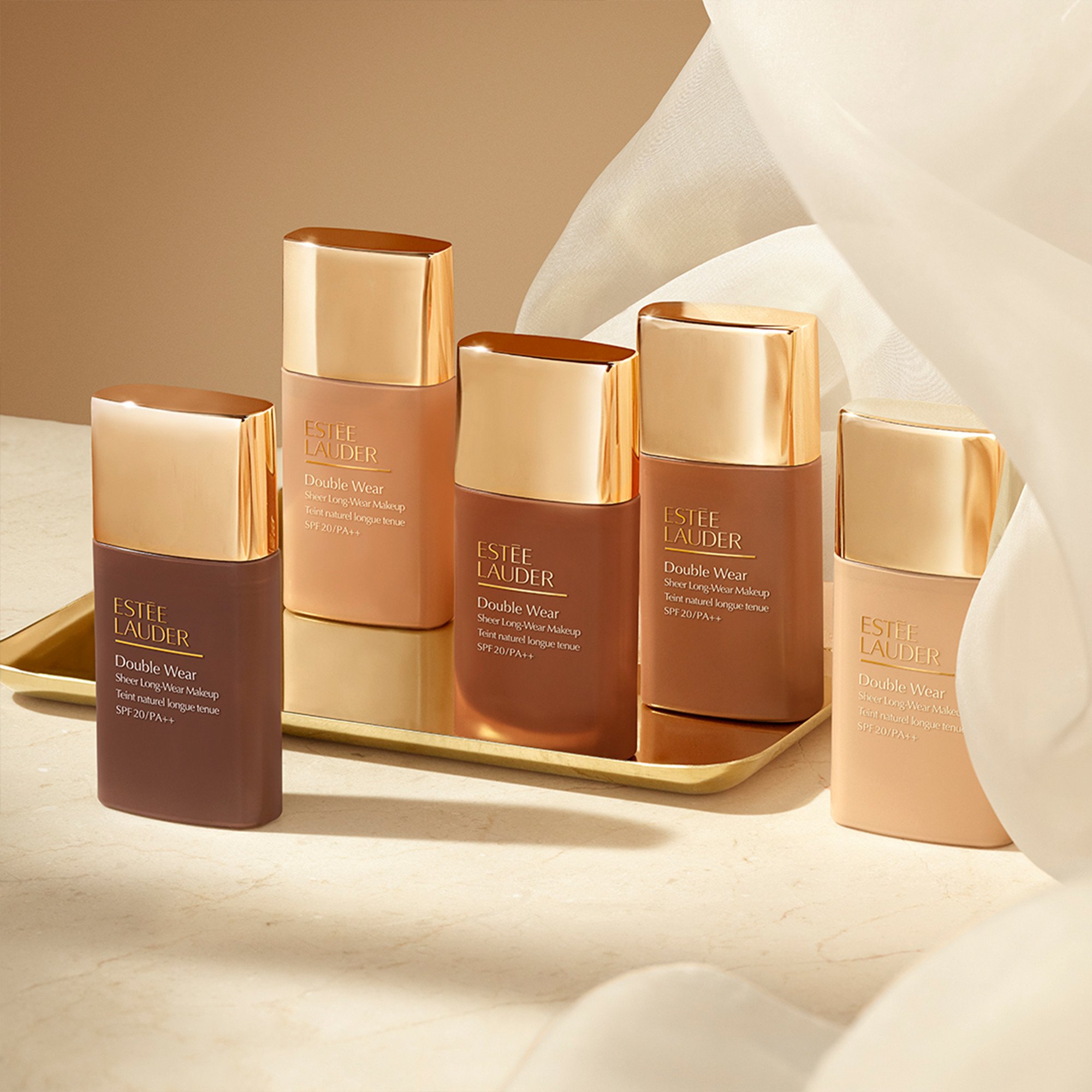 DOUBLE WEAR - Langanhaltende Foundation für natürlich matten Teint, LSF 20 ESTEE LAUDER 6c1 rich cocoa