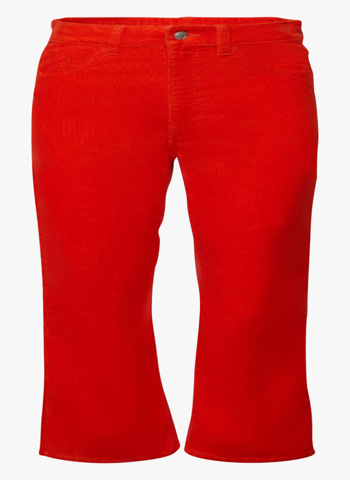 Straight-leg Cotton Corduroy Pants Red Esprit - Women