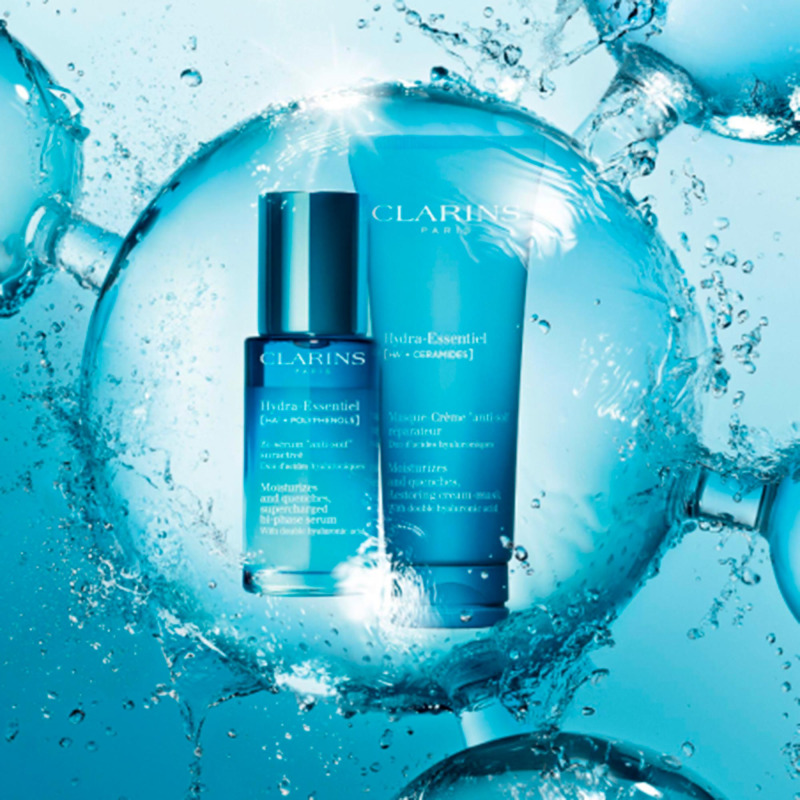 Hydra-Essentiel [HA²+ CERAMIDES] Restoring Cream-Mask CLARINS No color