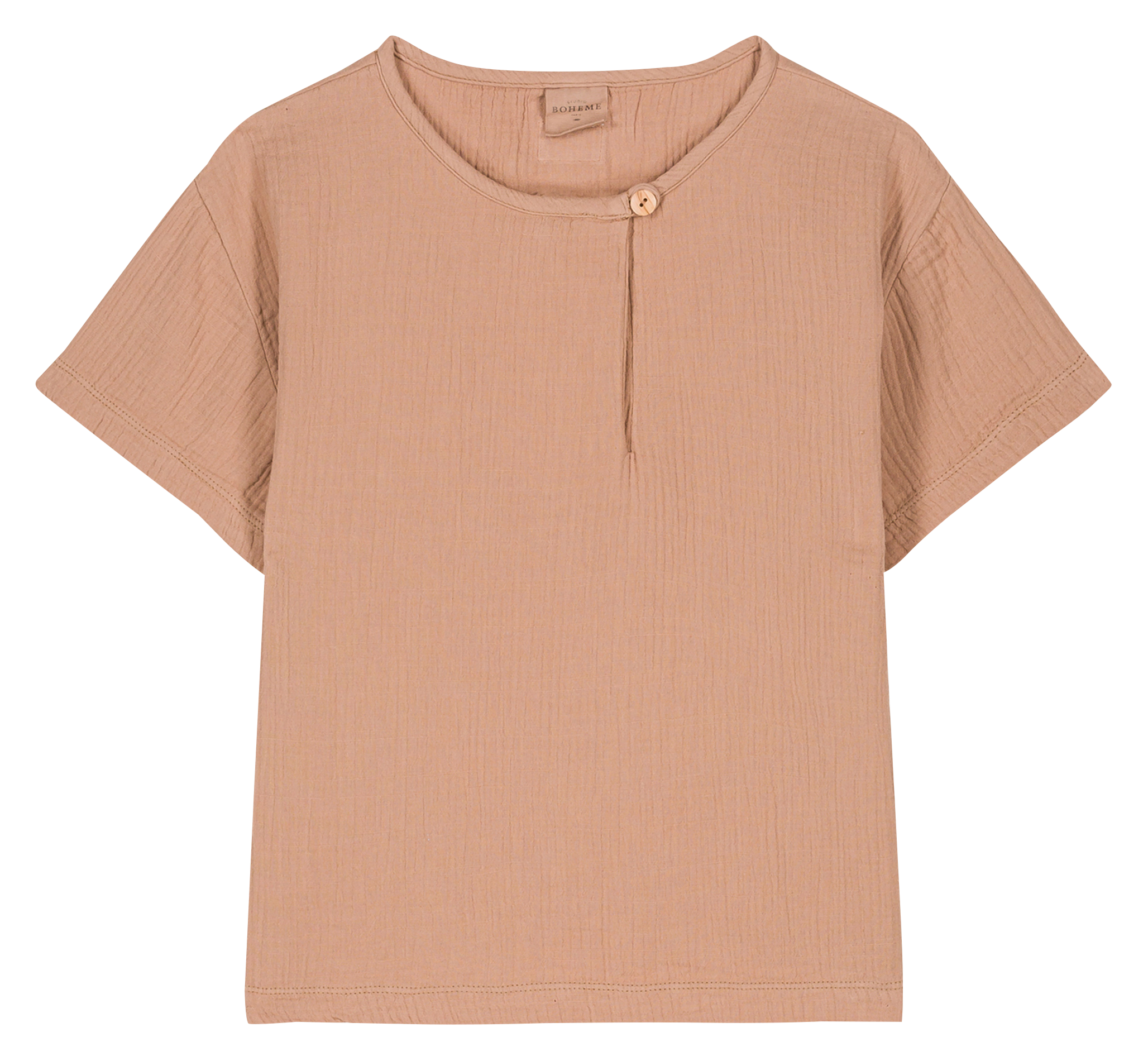 Short-sleeved organic cotton T-shirt STUDIO BOHEME